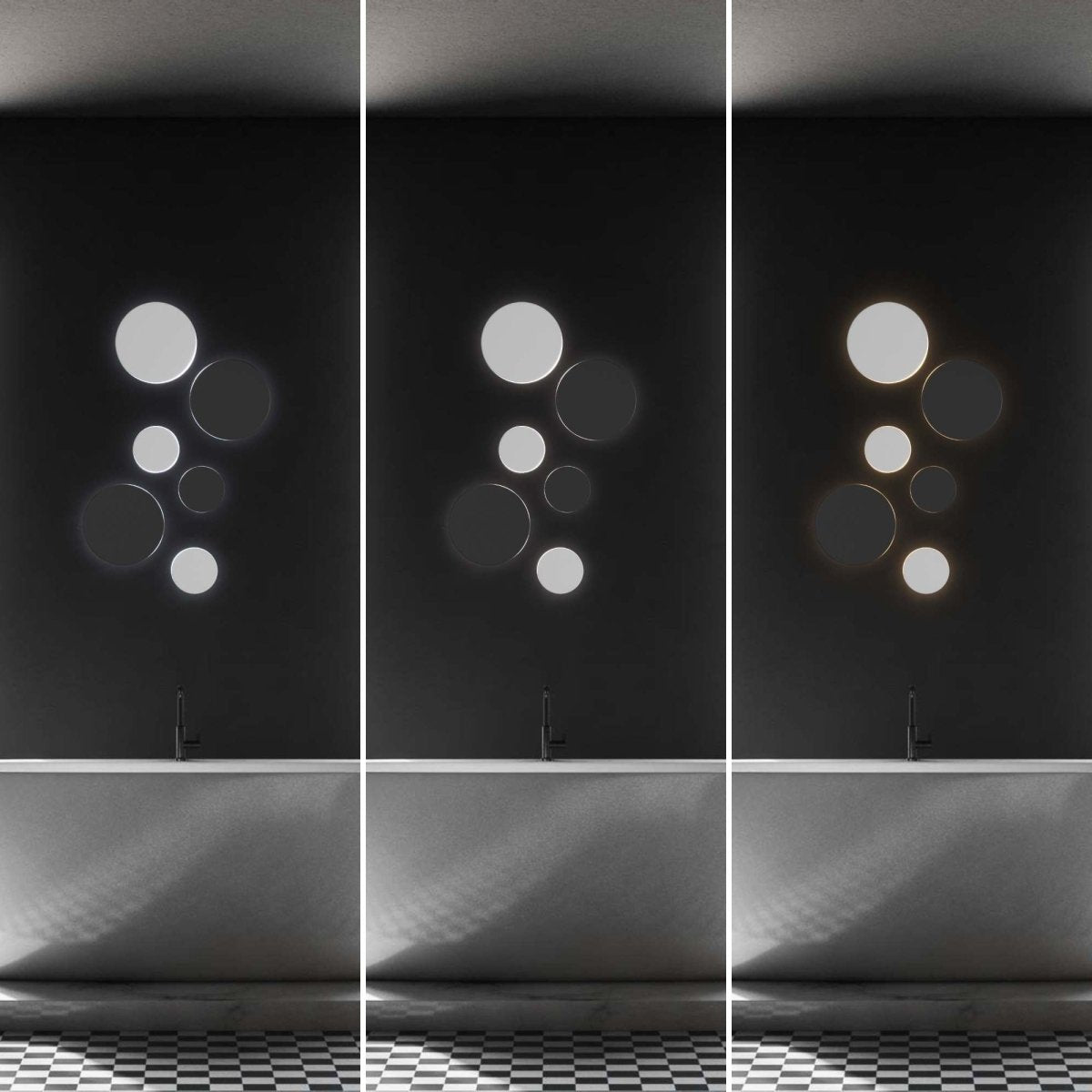 Aplique de pared circular "Eclipse" 18W - CCT - IP65 - Barcelona Led-Decoración