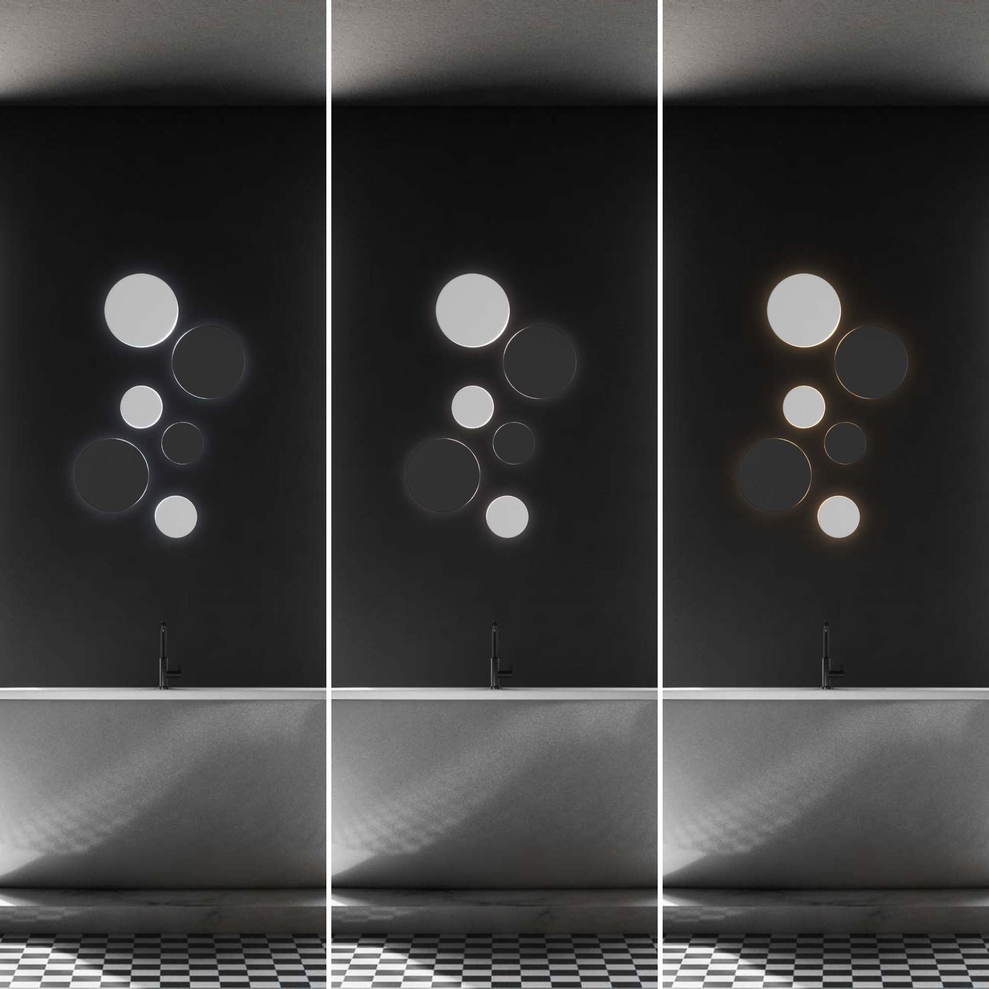 Aplique de pared circular "Eclipse" 18W - CCT - IP65 (47)