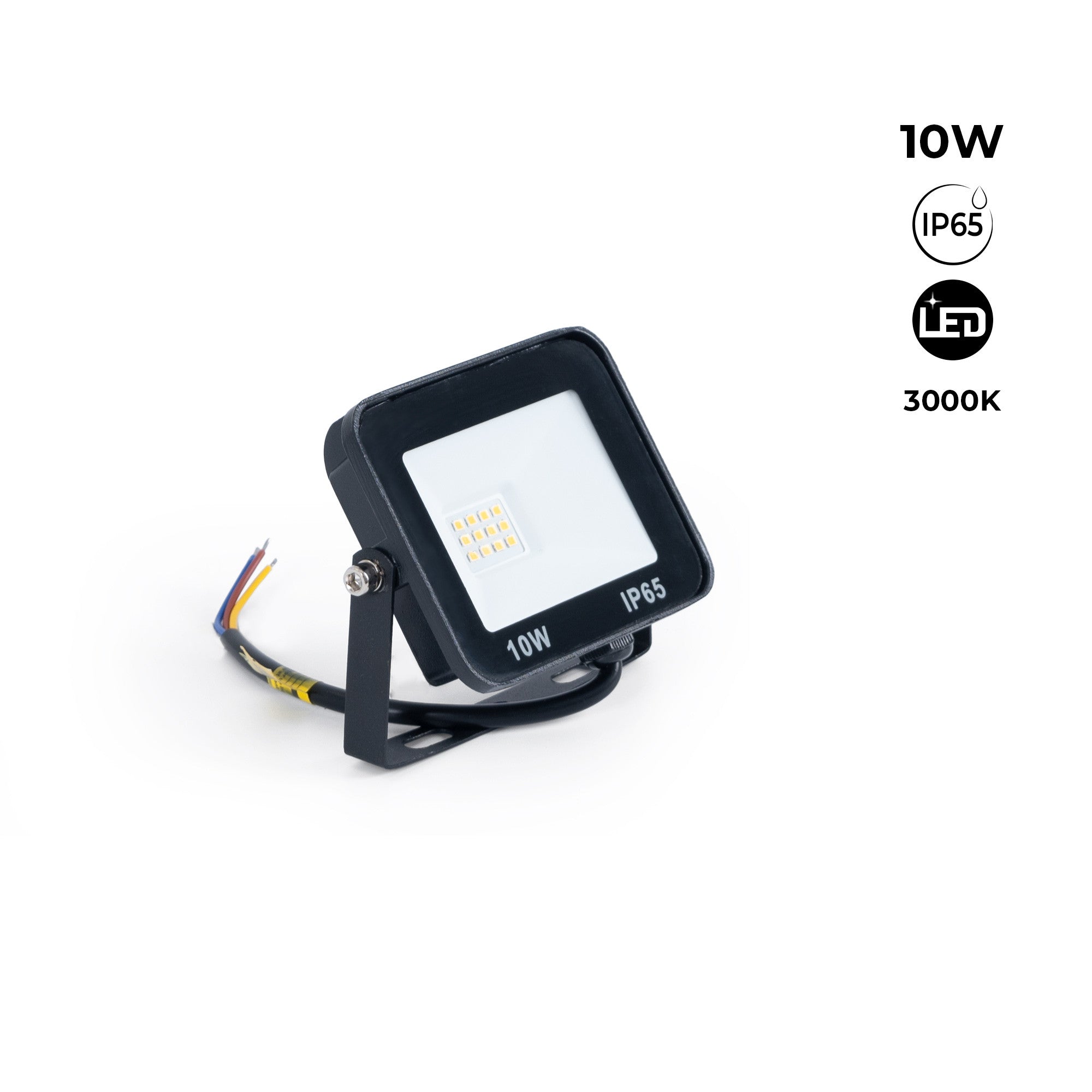 Pack de 10 proyectores LED exterior 10W - 95lm/W - IP65 (15)