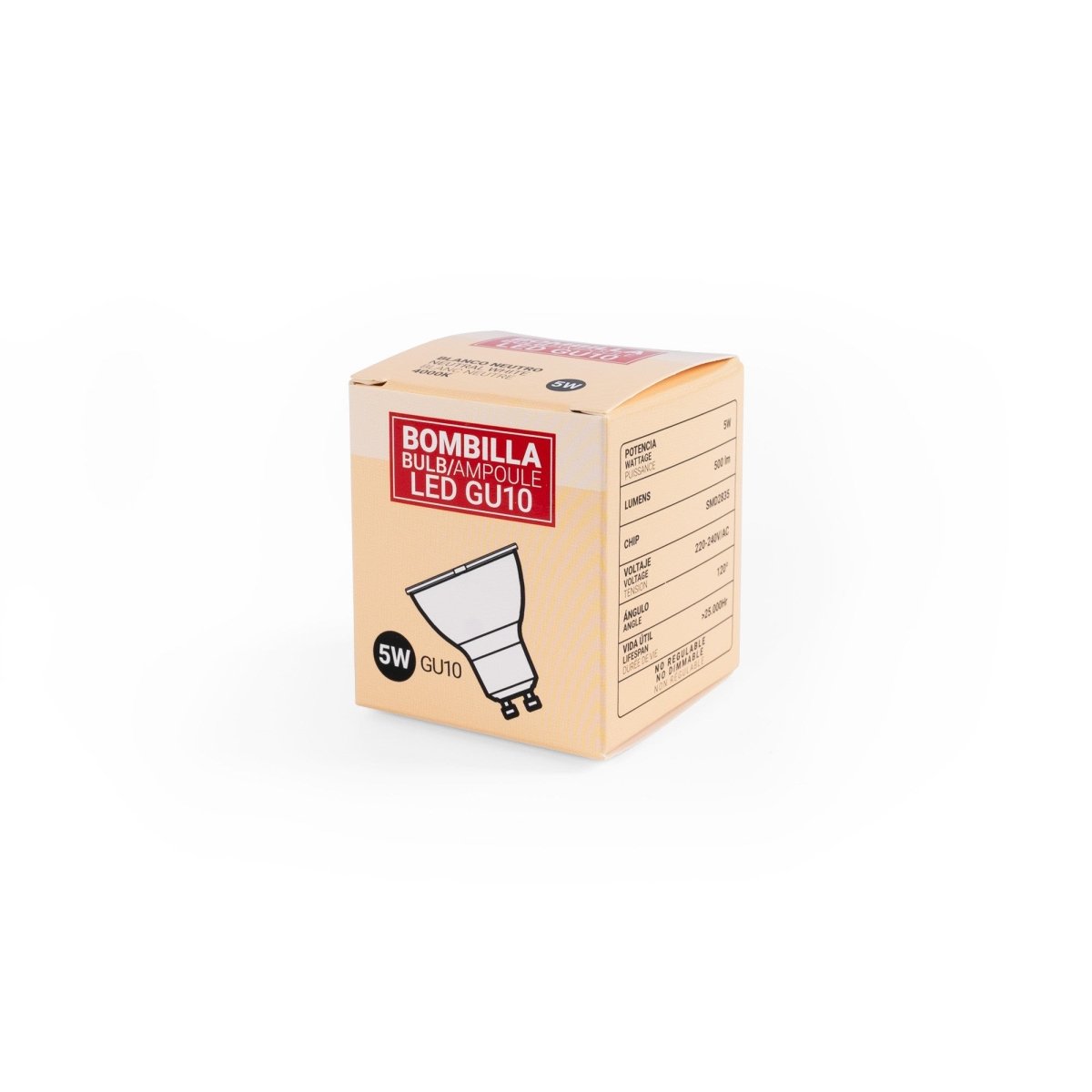 Bombilla LED GU10 - 5W - 120° - Barcelona Led-