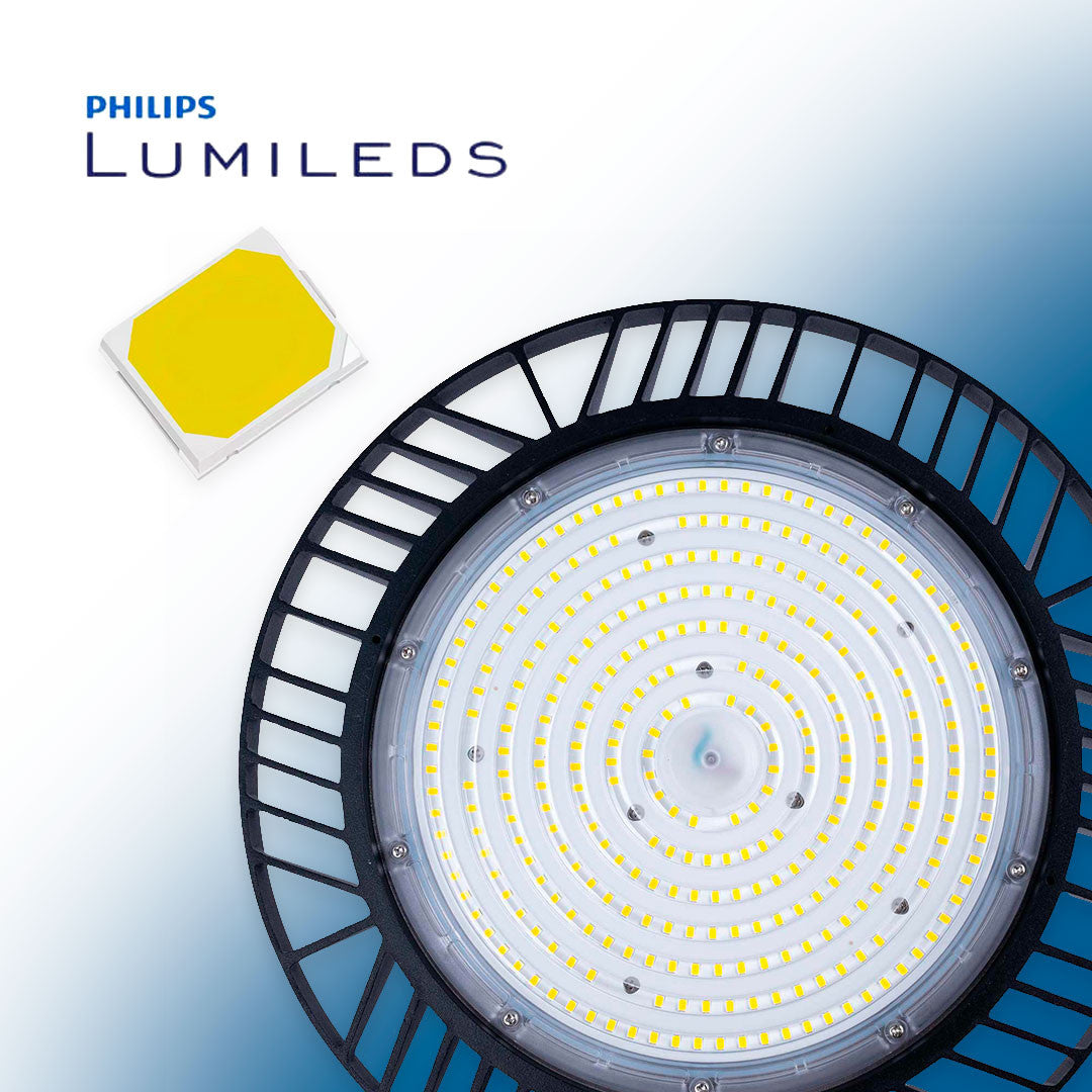 Campana LED industrial - 150W - PHILIPS Lumileds - Driver LIFUD - 5000K - IP65 - 7 años garantía (20)