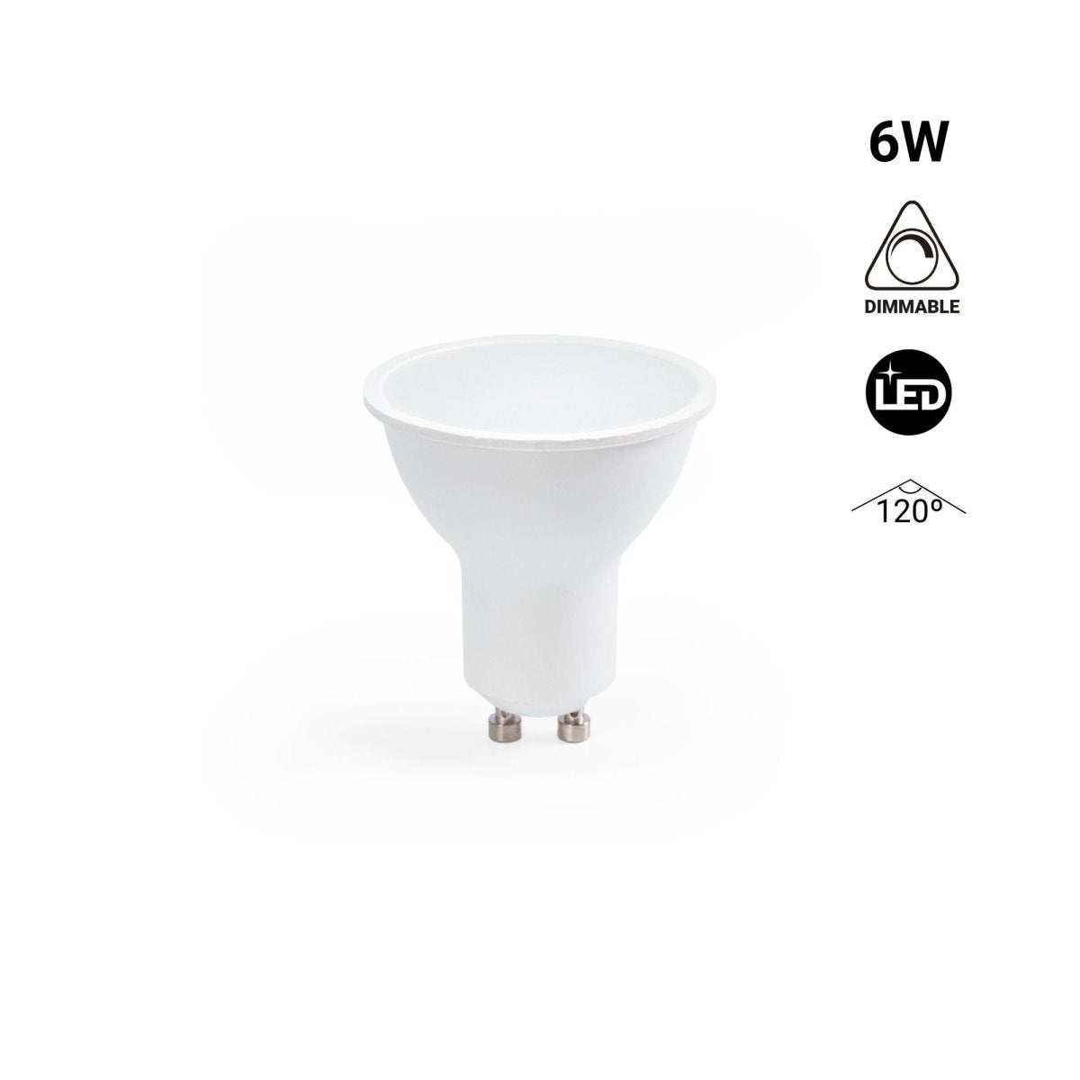 Bombilla LED GU10 - 6W - Regulable - 120º - Barcelona Led-