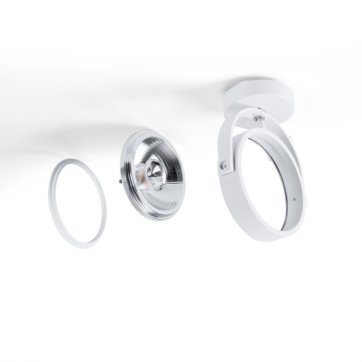 Foco de techo orientable "IRIS" + Bombilla AR111 GU10 - Barcelona Led-Decoración
