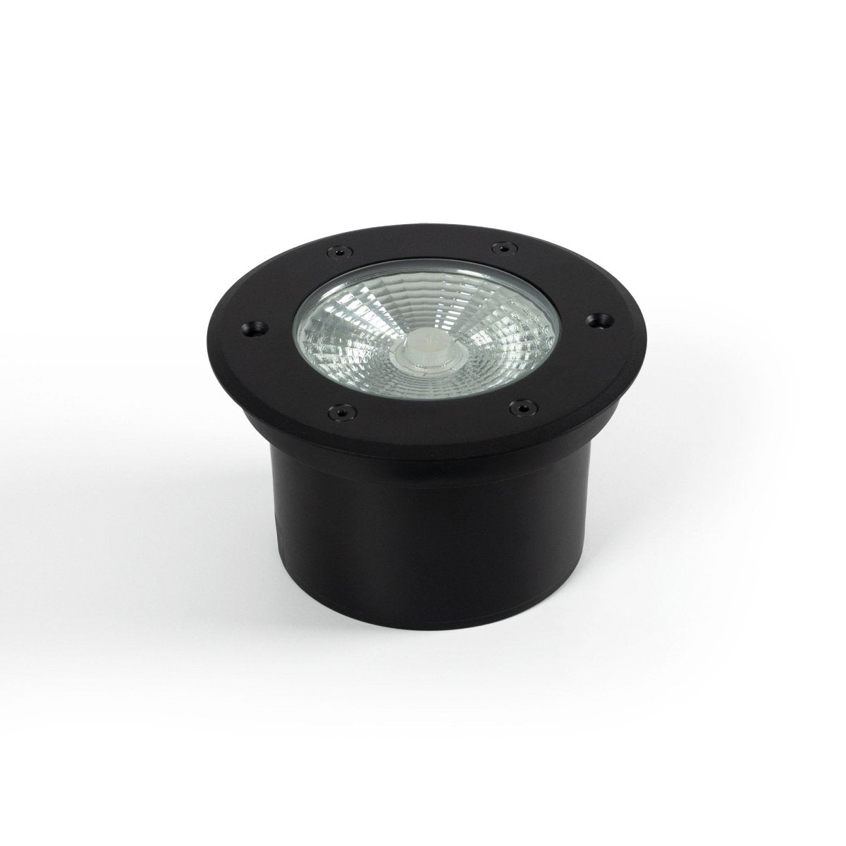 Baliza LED exterior suelo 18W - 12V DC - IP67 - Ø15cm -30º - RGB/3000K - Barcelona Led-