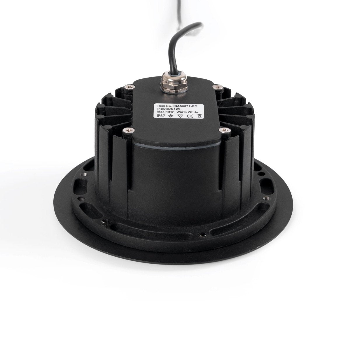 Baliza LED exterior suelo 18W - 12V DC - IP67 - Ø15cm -30º - RGB/3000K - Barcelona Led-