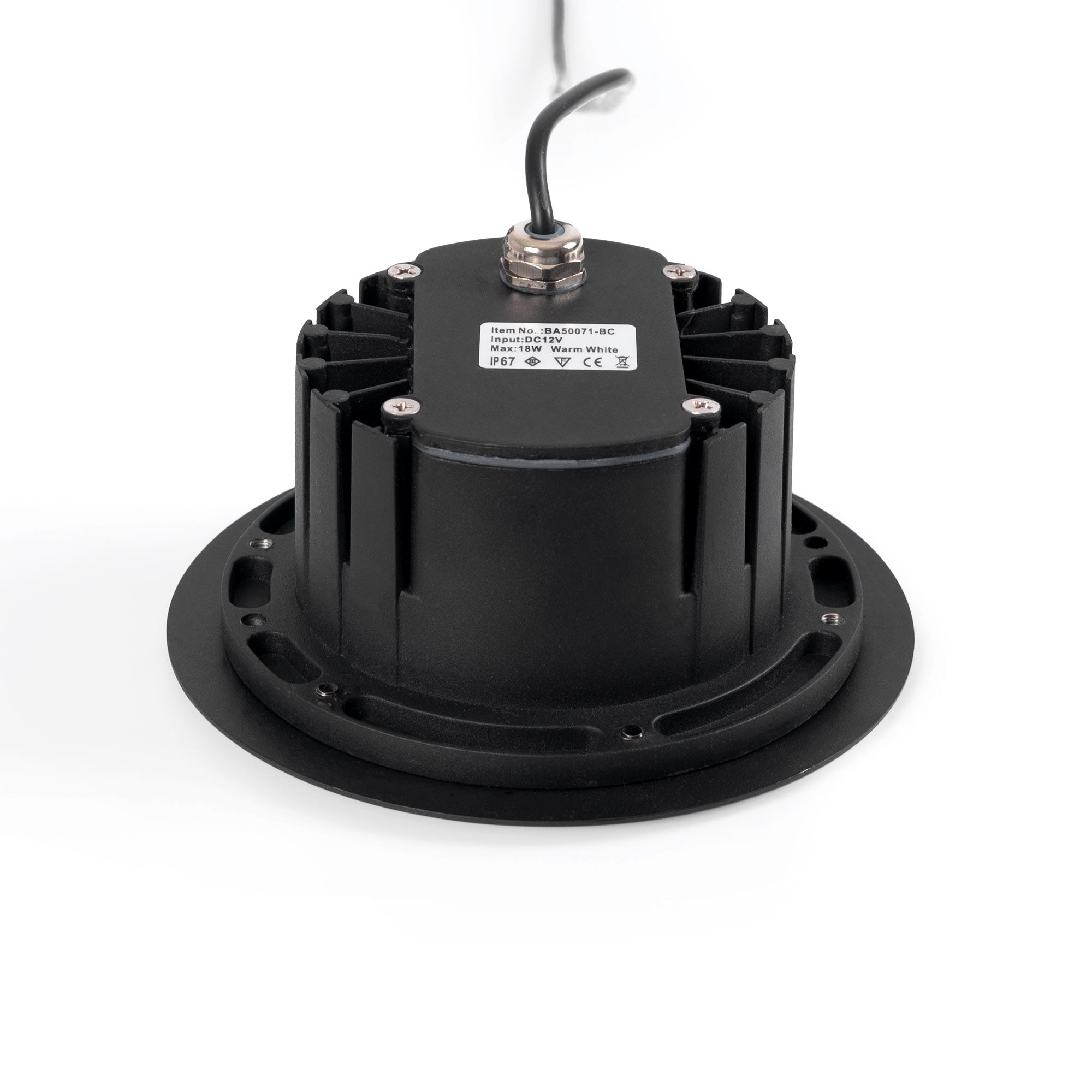 Baliza LED exterior suelo 18W RGB - 12V DC - IP67 - Ø15cm -30º (29)