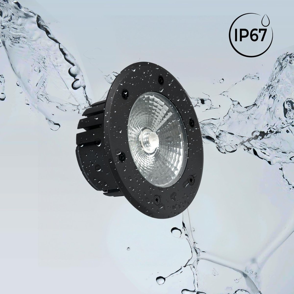 Baliza LED exterior suelo 18W - 100-240V - IP67 - Ø15cm - 30º - Barcelona Led-