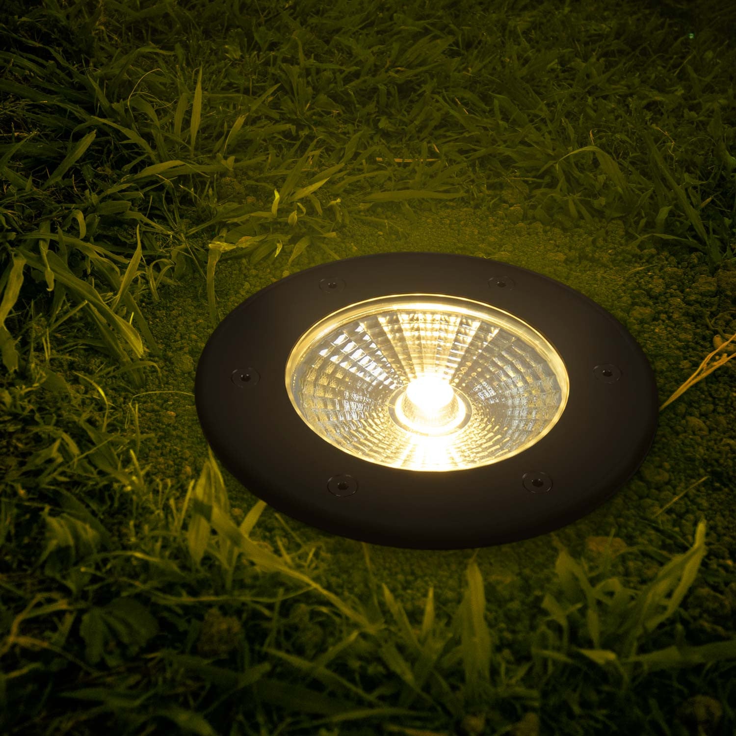 Baliza LED exterior suelo 18W RGB - 12V DC - IP67 - Ø15cm -30º (37)