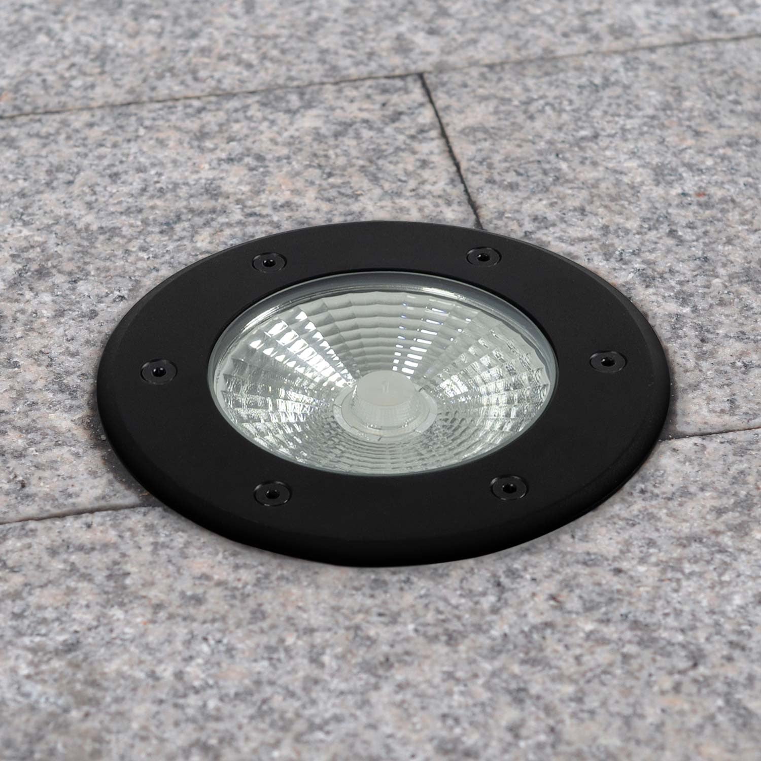Baliza LED exterior suelo 18W RGB - 12V DC - IP67 - Ø15cm -30º (10)