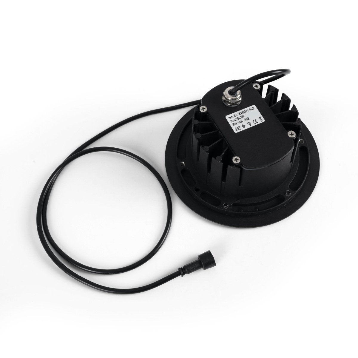 Baliza LED exterior suelo 18W - 12V DC - IP67 - Ø15cm -30º - RGB/3000K - Barcelona Led-