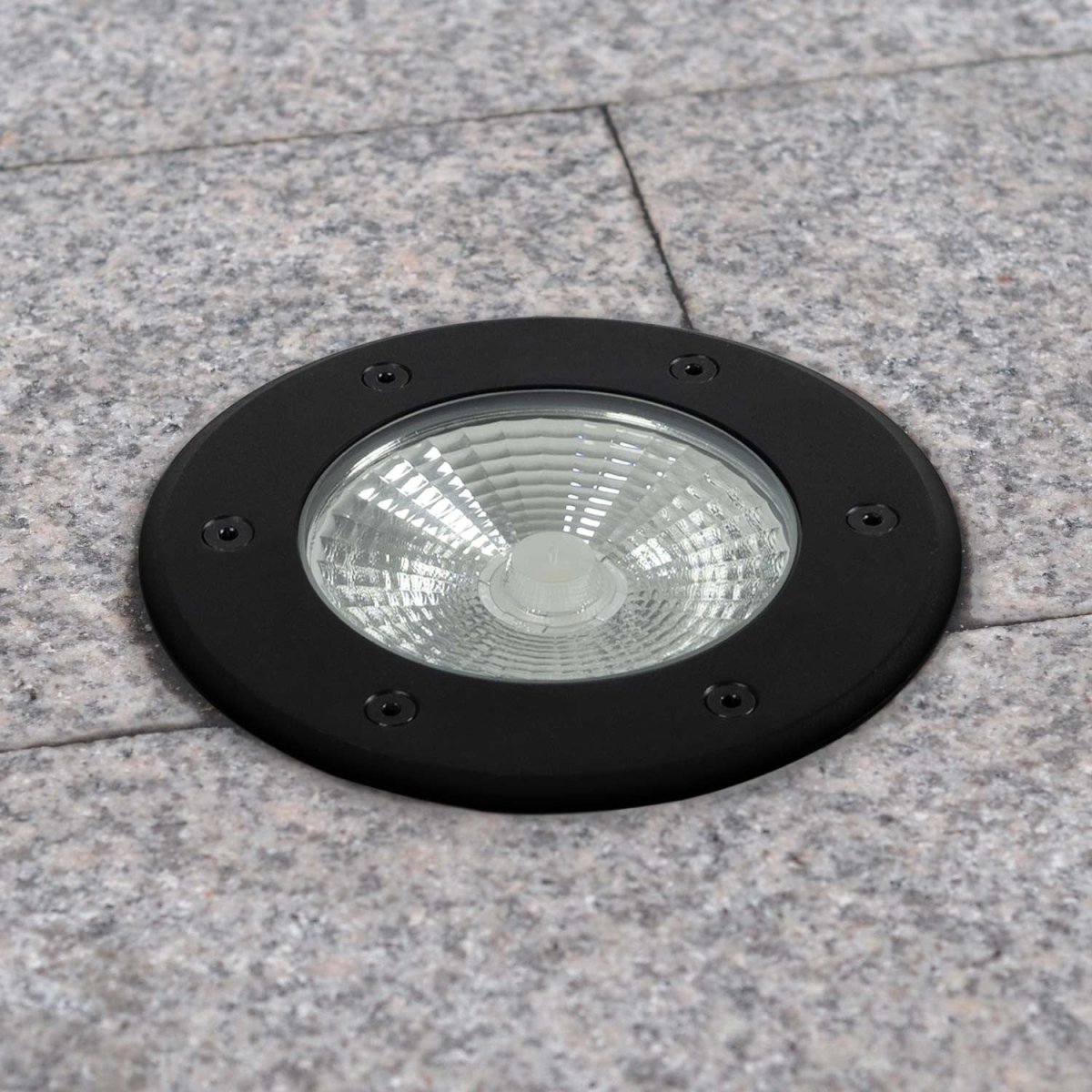 Baliza LED exterior suelo 18W - 12V DC - IP67 - Ø15cm -30º - RGB/3000K - Barcelona Led-