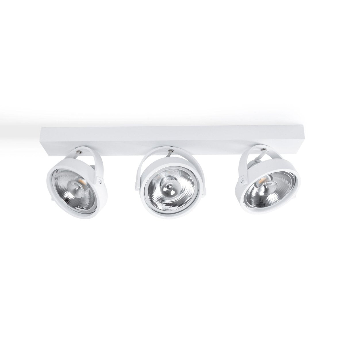 Foco de techo triple orientable "IRIS" + 3 bombillas AR111 GU10 - Barcelona Led-Decoración
