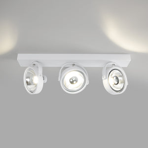Foco de techo triple orientable "IRIS" + 3 bombillas AR111 GU10 (19)