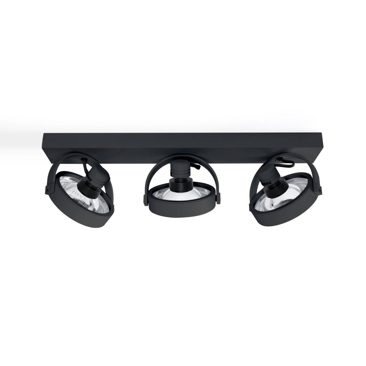 Foco de techo triple orientable "IRIS" + 3 bombillas AR111 GU10 - Barcelona Led-Decoración