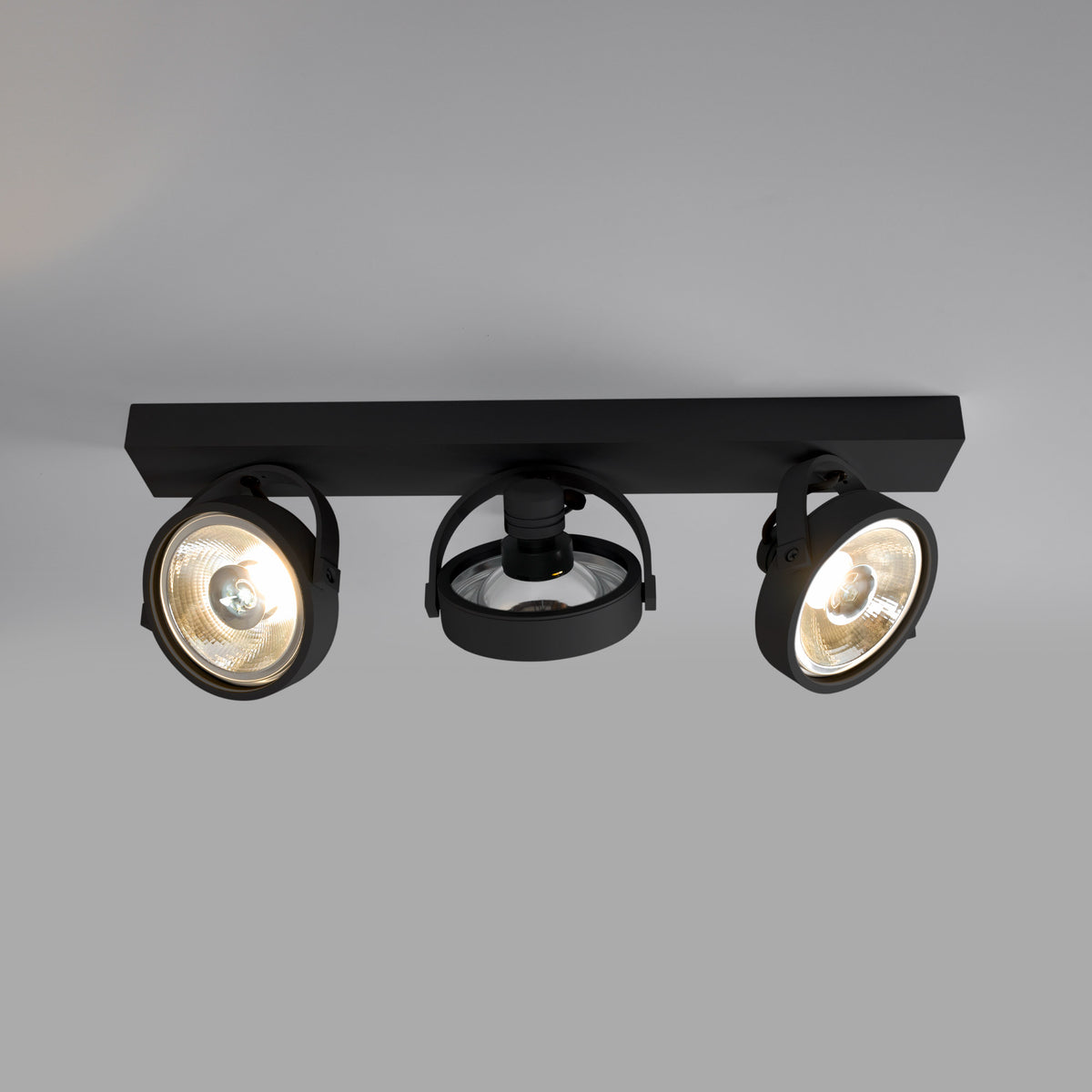 Foco de techo triple orientable "IRIS" + 3 bombillas AR111 GU10 (36)