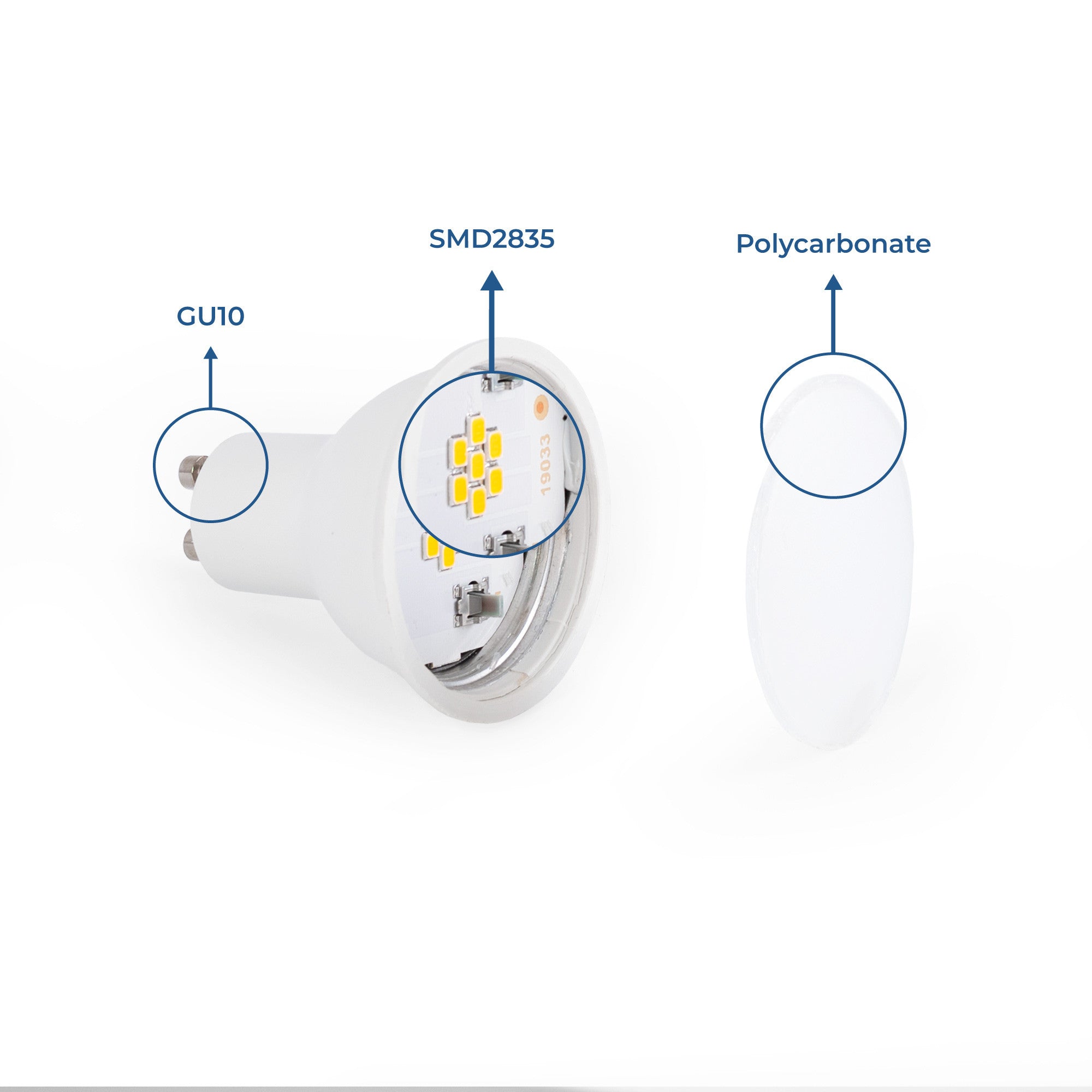 Bombilla LED GU10 - 7W - 120º (13)