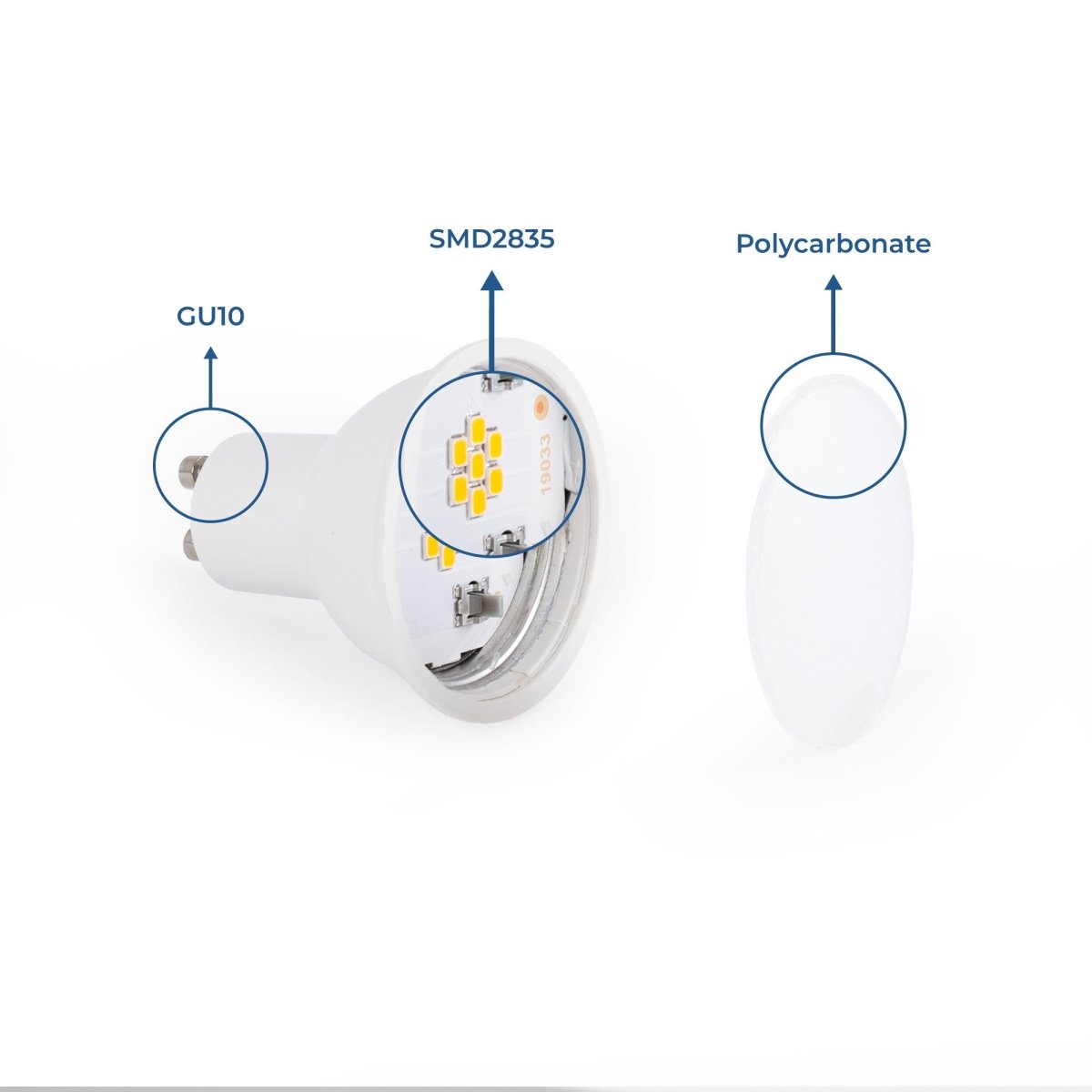 Bombilla LED GU10 - 7W - 120º - Barcelona Led-