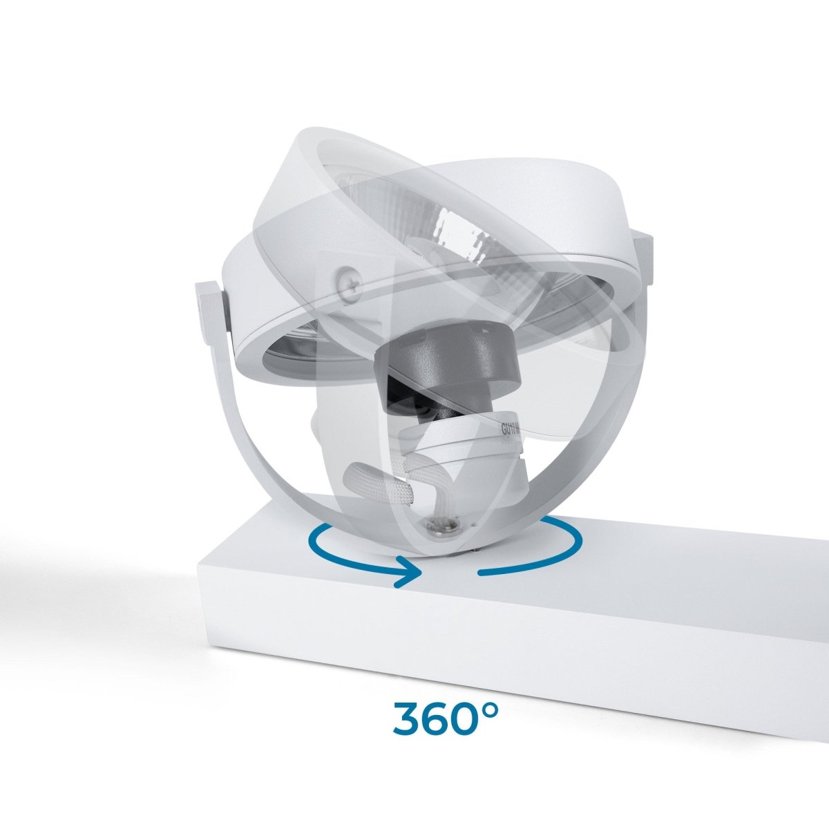 Foco de techo triple orientable "IRIS" + 3 bombillas AR111 GU10 - Barcelona Led-Decoración