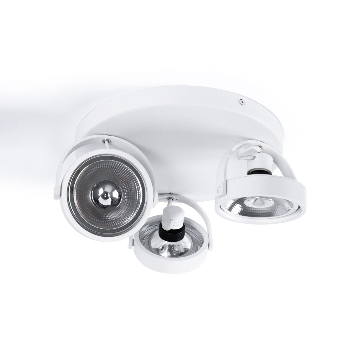 Aplique de techo triple orientable "IRIS 3" + 3 bombillas AR111 - Barcelona Led-Decoración