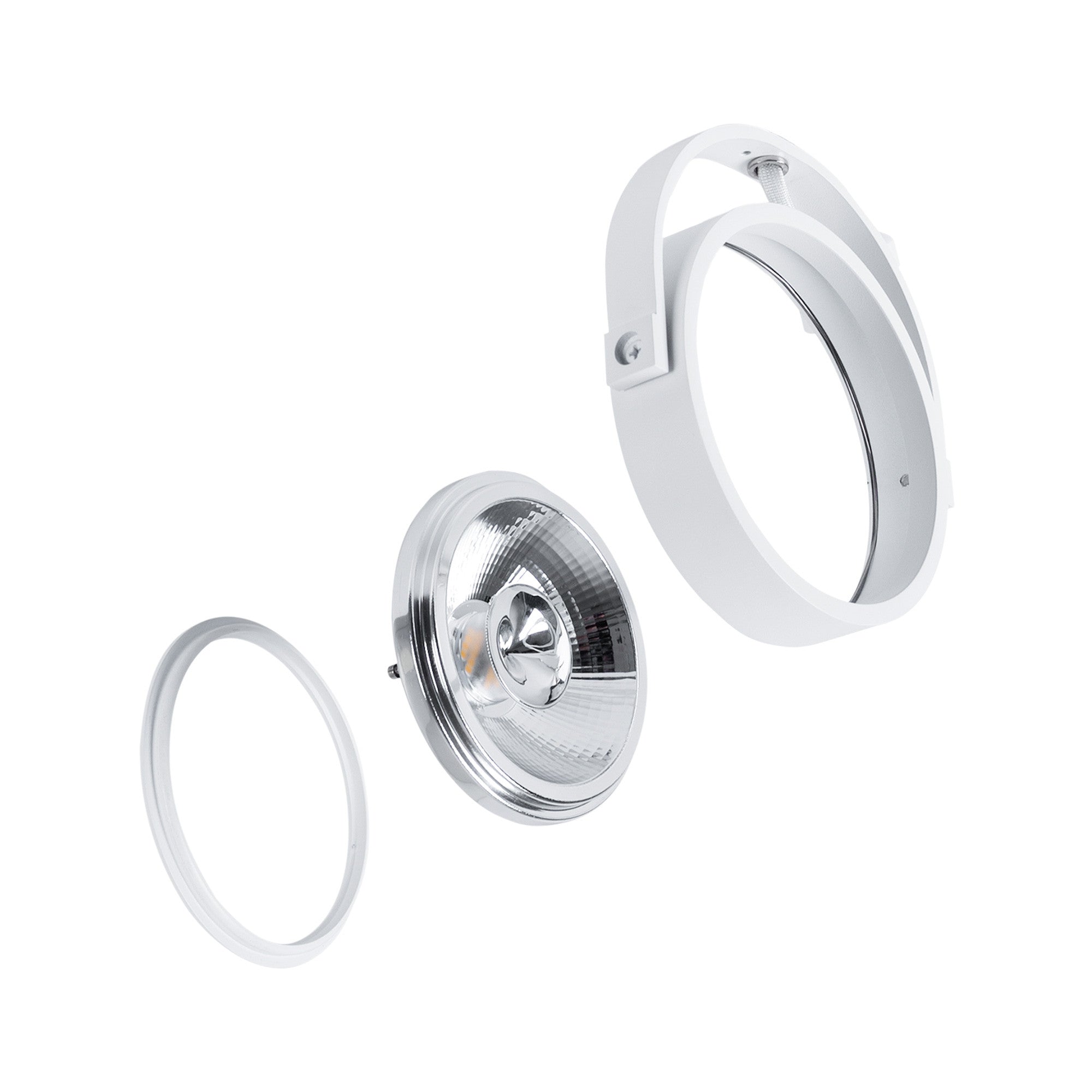 Foco de techo doble orientable "IRIS" + 2 bombillas AR111 GU10 (41)