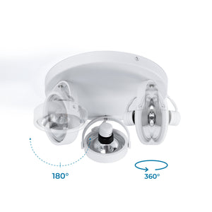 Aplique de techo triple orientable "IRIS 3" - 3 x AR111 GU10 (9)
