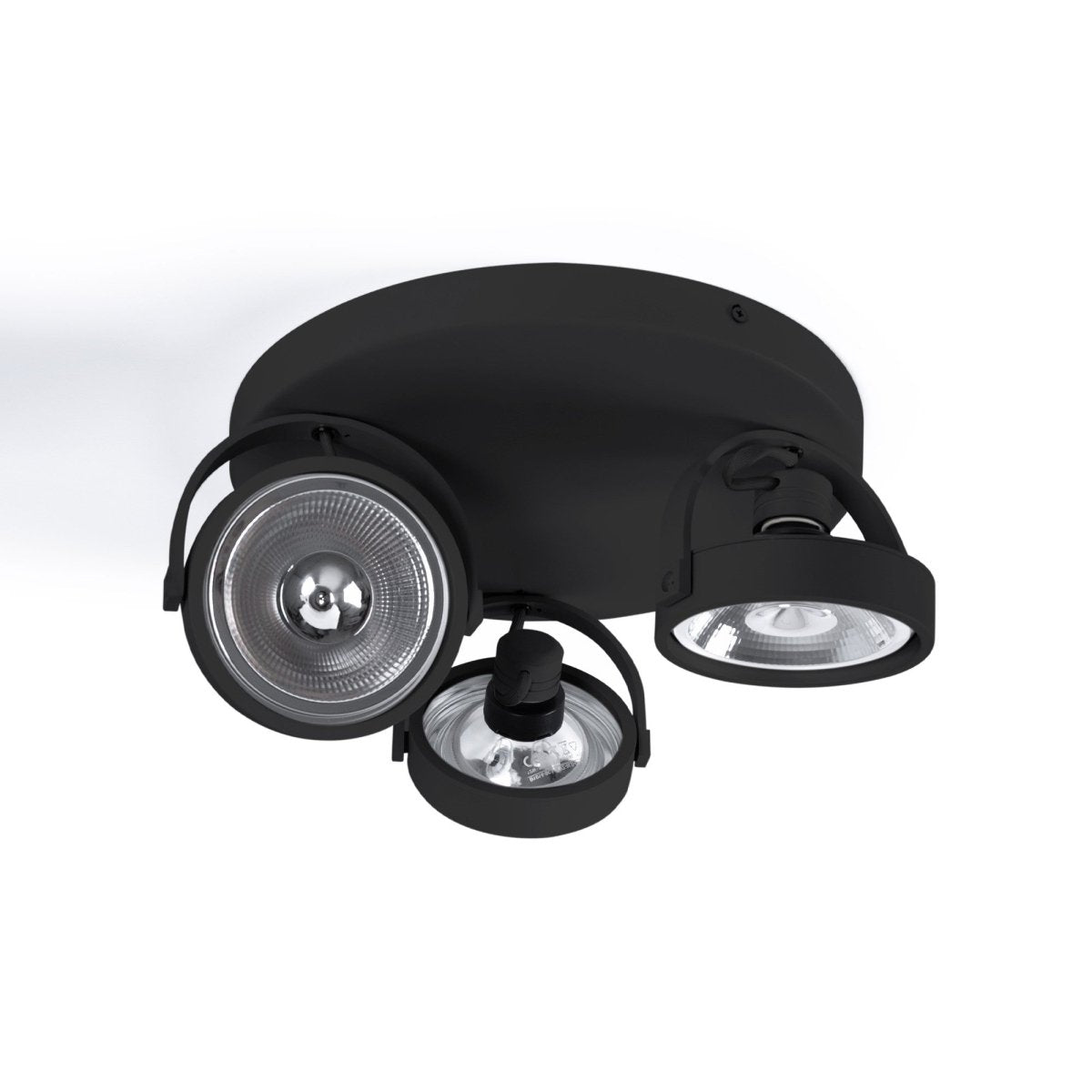 Aplique de techo triple orientable "IRIS 3" + 3 bombillas AR111 - Barcelona Led-Decoración