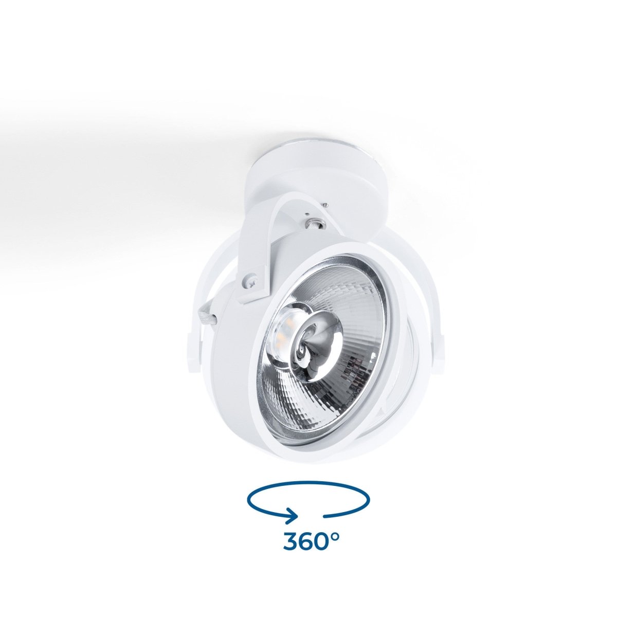 Foco de techo orientable "IRIS" - 1 x AR111 GU10 - Barcelona Led-Decoración