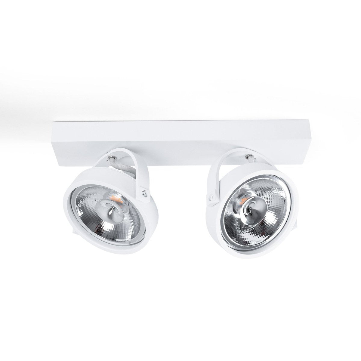 Foco de techo doble orientable "IRIS" - 2 x AR111 GU10 - Barcelona Led-Decoración