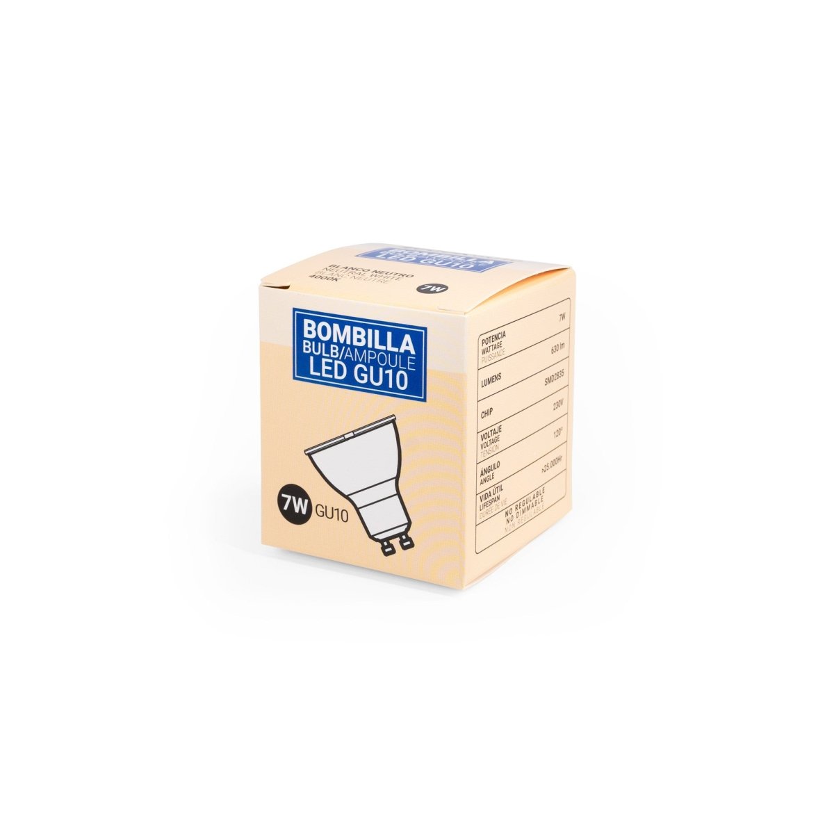 Bombilla LED GU10 - 7W - 120º - Barcelona Led-
