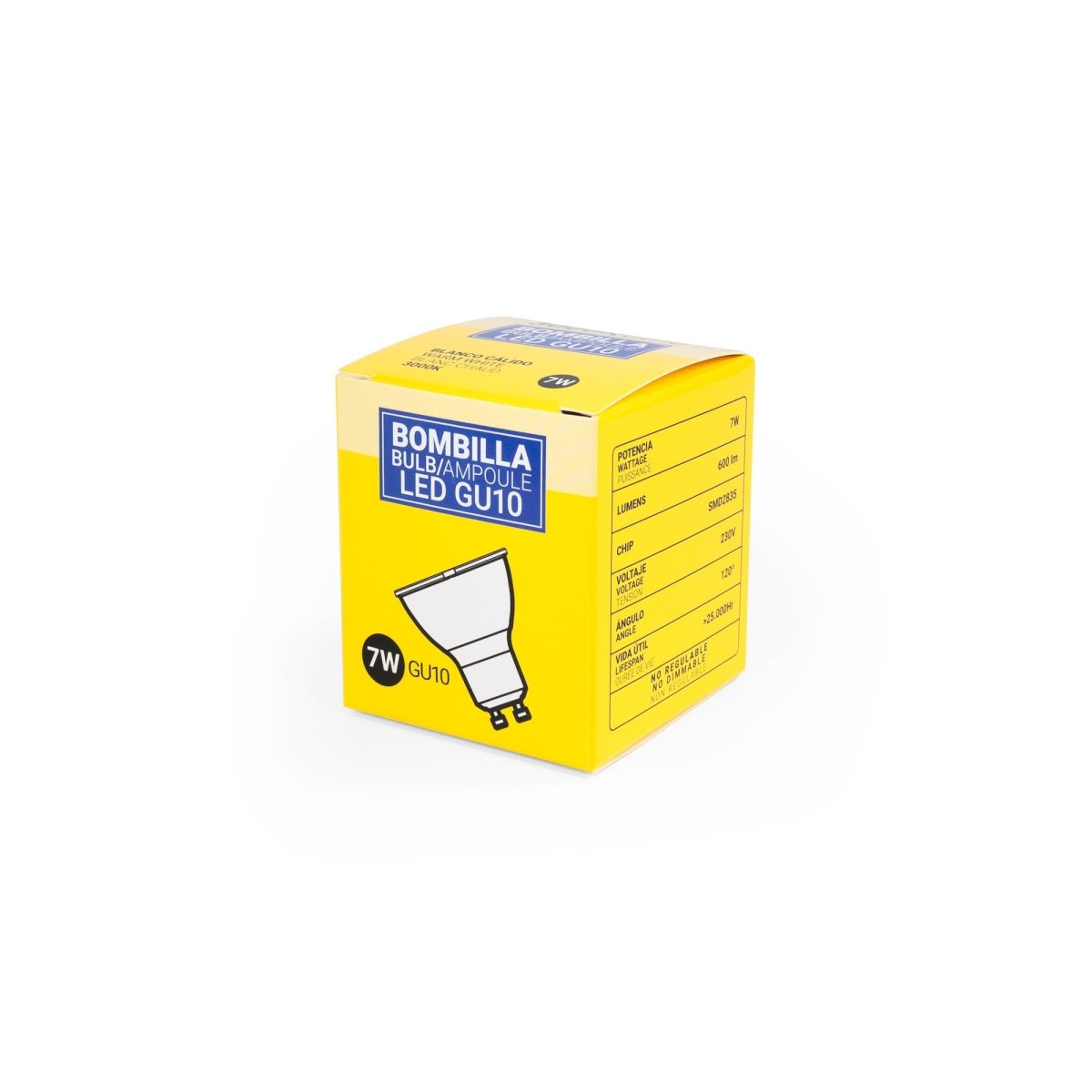 Bombilla LED GU10 - 7W - 120º - Barcelona Led-