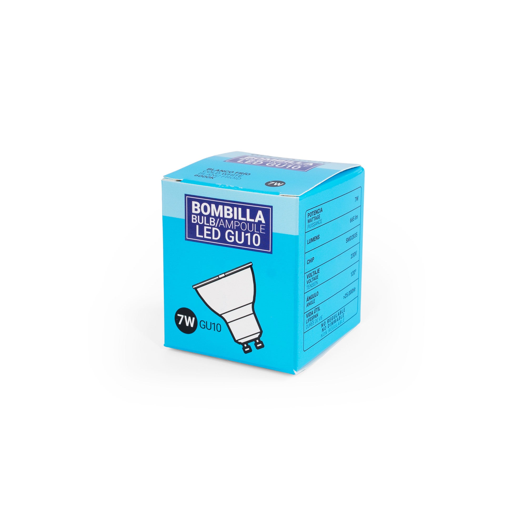 Bombilla LED GU10 - 7W - 120º (21)