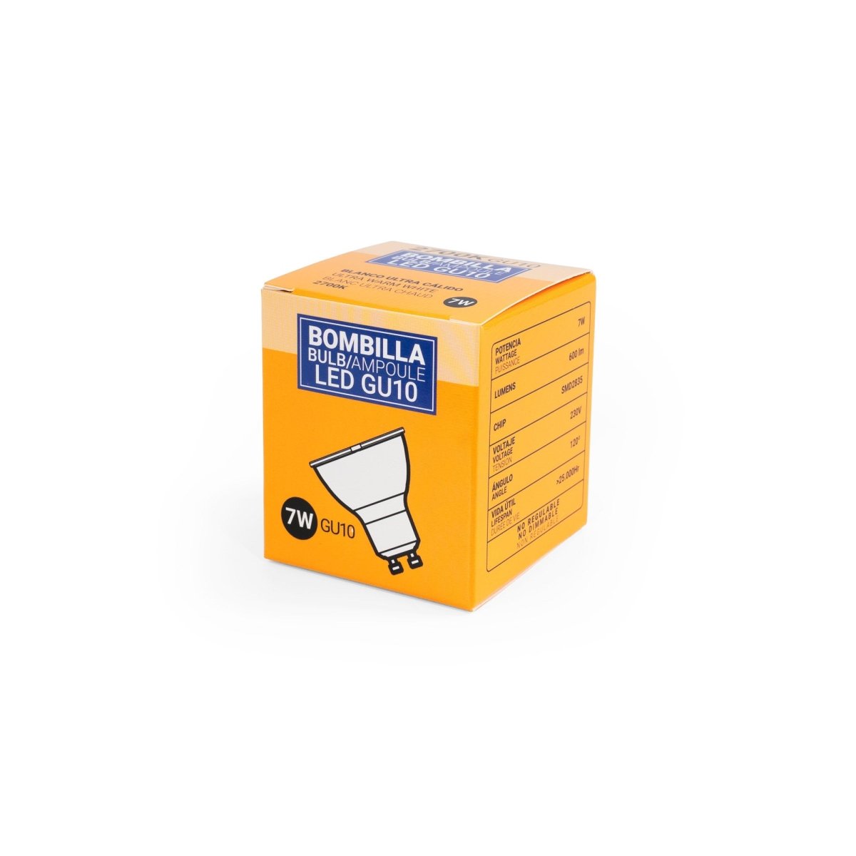 Bombilla LED GU10 - 7W - 120º - Barcelona Led-