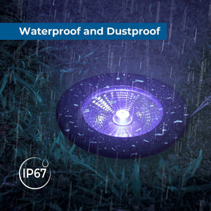 Baliza LED exterior suelo 18W RGB - 12V DC - IP67 - Ø15cm -30º (19)