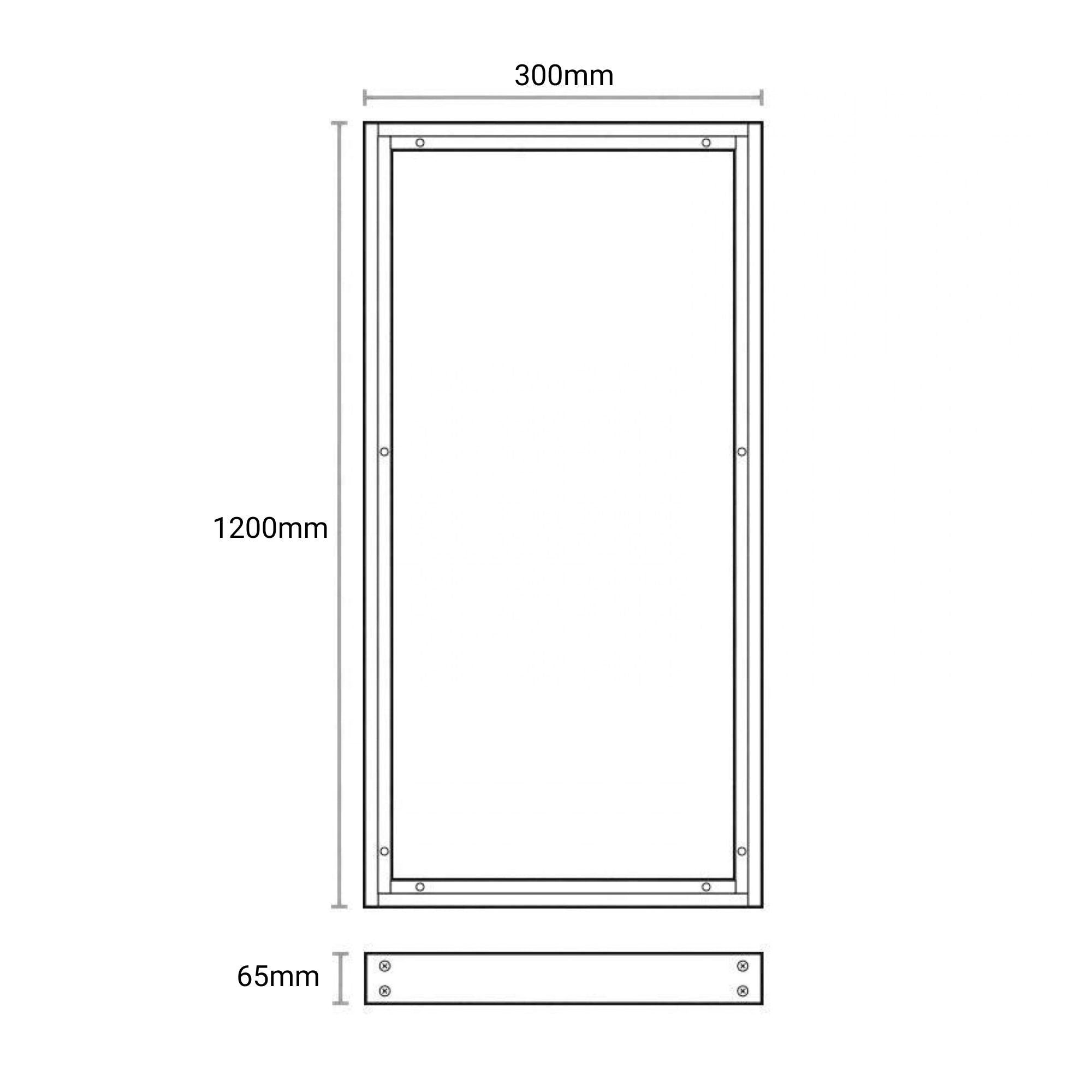 Kit de superficie para panel LED slim 120x30cm - LM9034 (4)