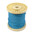 Cable eléctrico decorativo trenzado textil 2x0.75 azul 2