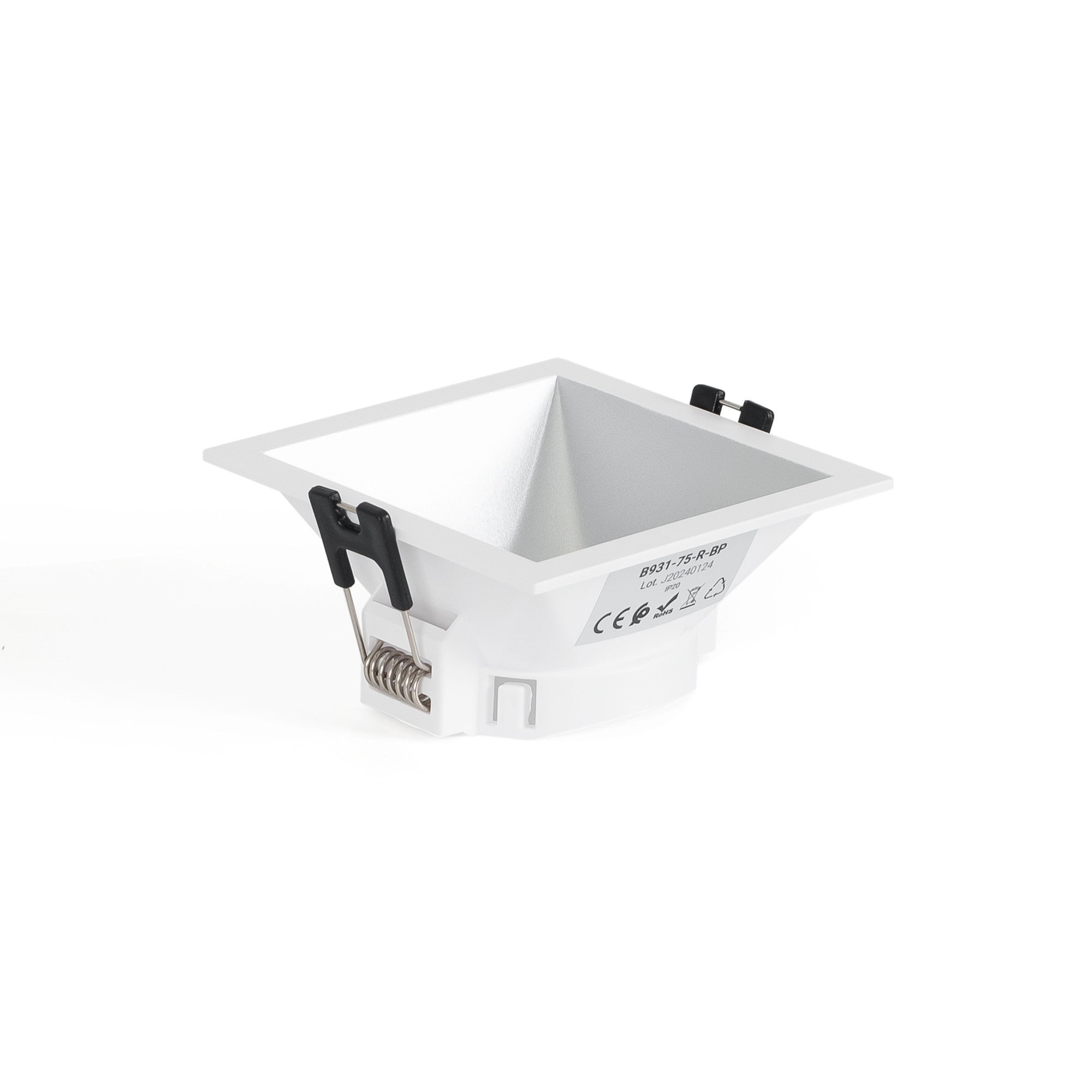 Aro downlight empotrable cuadrado - Bajo UGR - Corte 75 x 75mm (19)