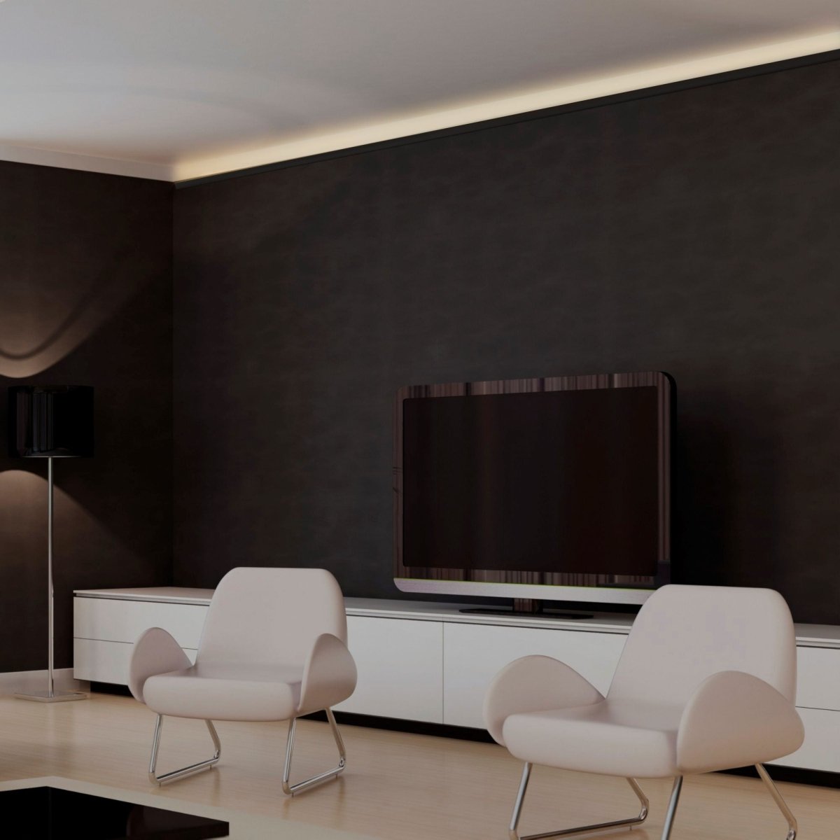 Perfil de aluminio superficie - Tira LED ≤ 12mm - 23.5x57.8mm - 2 metros - Barcelona Led-