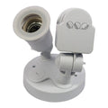 Portalámparas para bombilla LED E27 con sensor de movimiento PIR 180º IP44 4