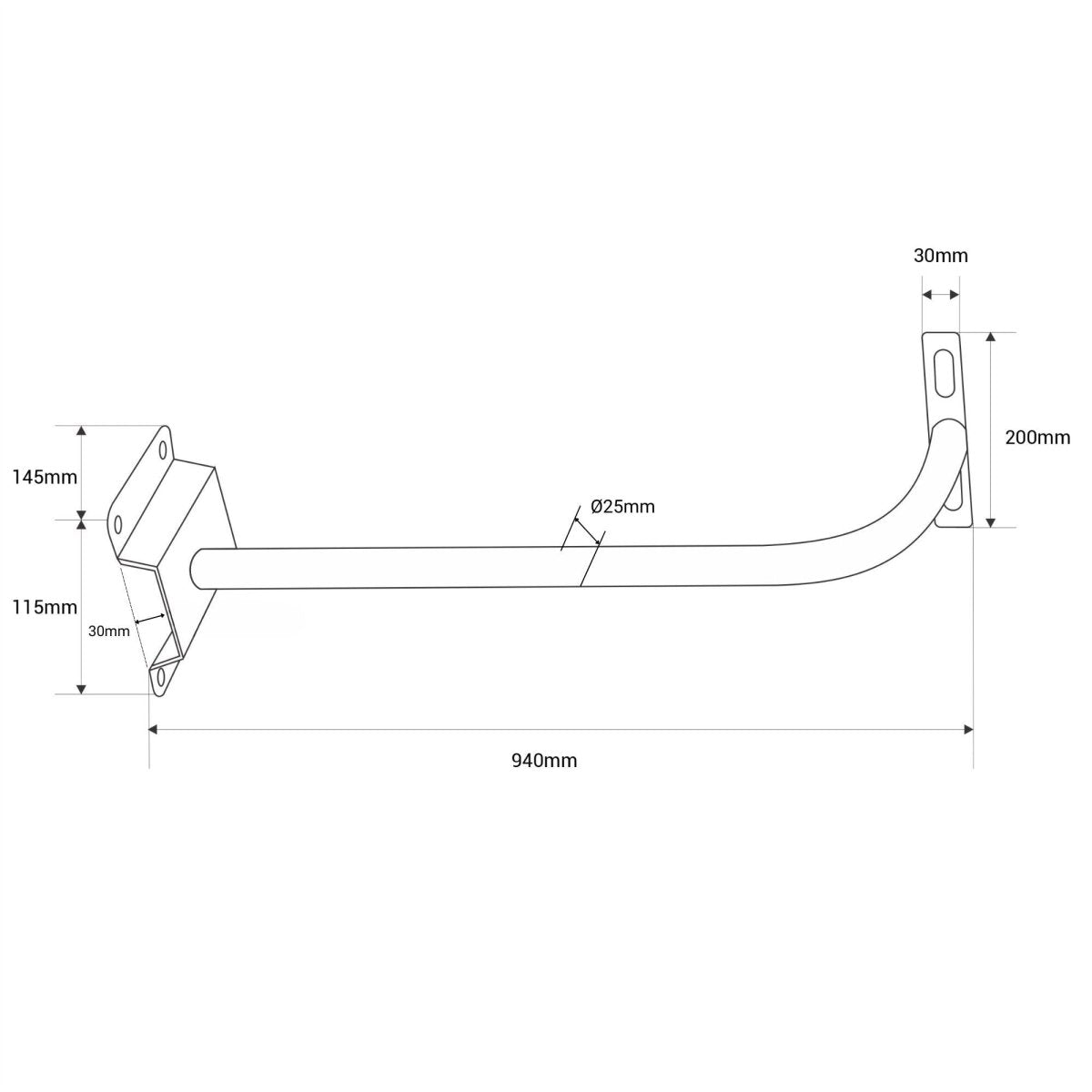 Soporte para proyector LED - 60cm - 80cm - 1 metro - Barcelona Led-