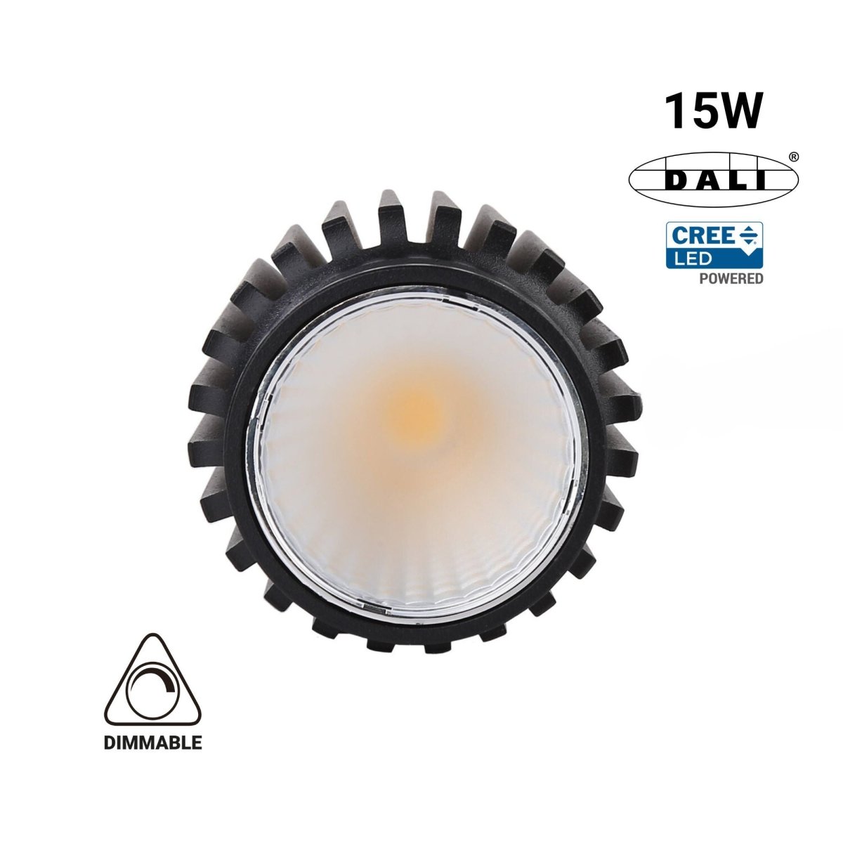 Módulo LED 15W para aro downlight MR16/GU10 - Regulable por DALI - 45º - CRI 90 - Barcelona Led-