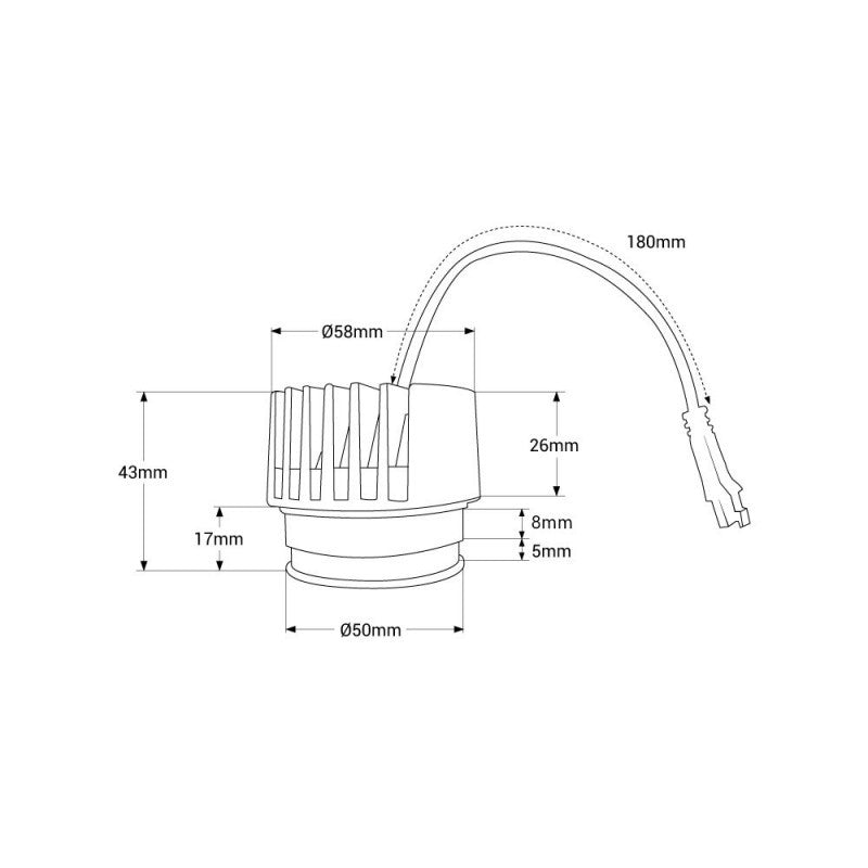 Módulo LED 7W para aro downlight MR16/GU10 - Regulable por DALI - 45º - CRI 90 (15)