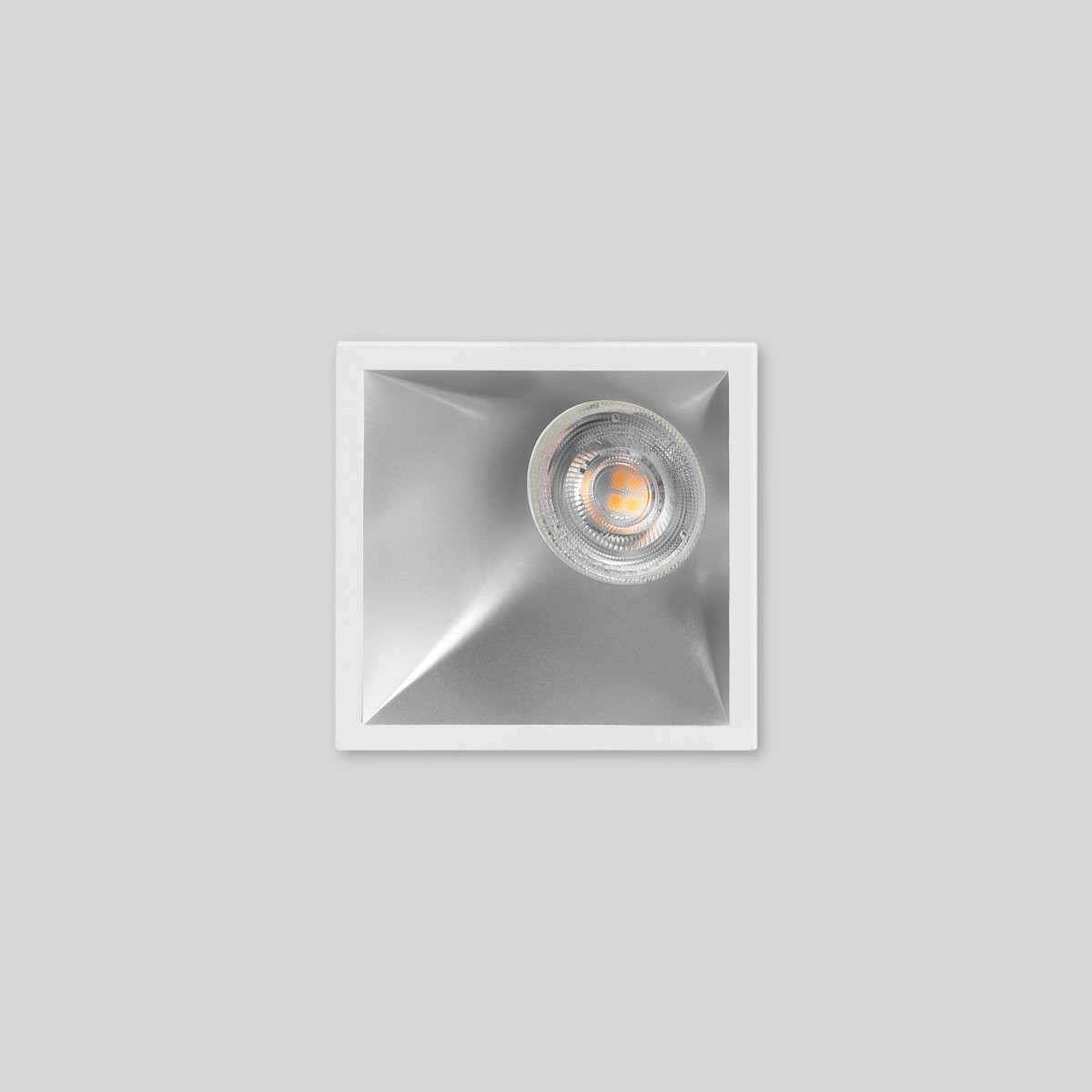 Aro downlight cuadrado asimétrico - Bajo UGR - Corte 85 x 85mm - Barcelona Led-Accesorios