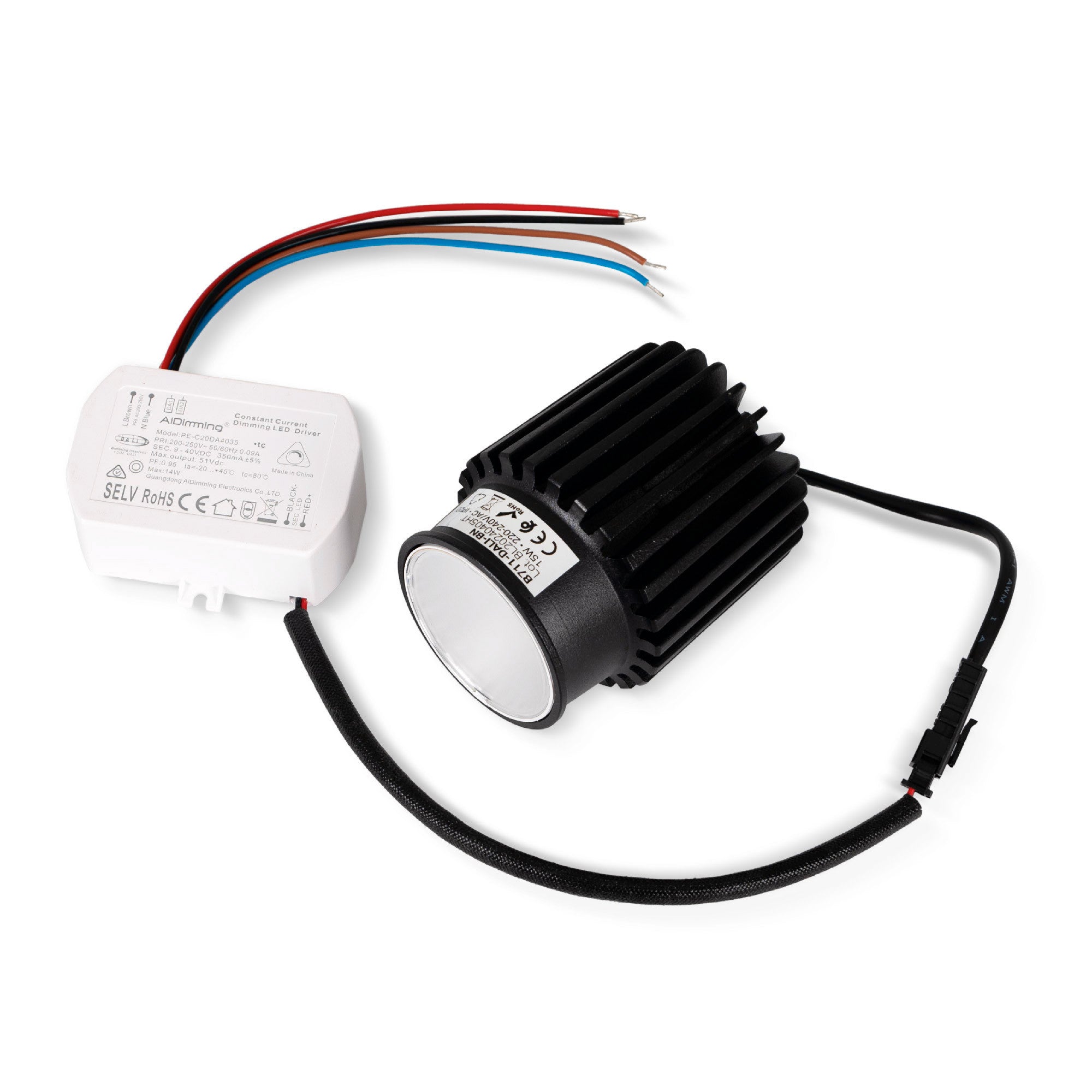 Módulo LED 15W para aro downlight MR16/GU10 - Regulable por DALI - 45º - CRI 90 (21)