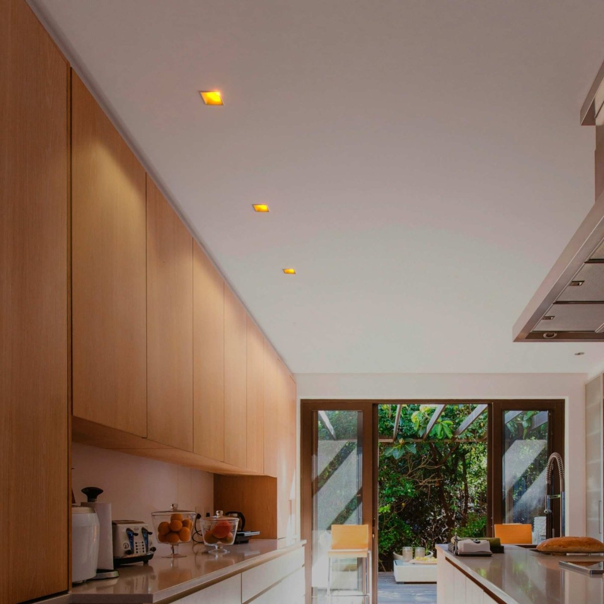 Aro downlight cuadrado asimétrico - Bajo UGR - Corte 85 x 85mm - Barcelona Led-Accesorios