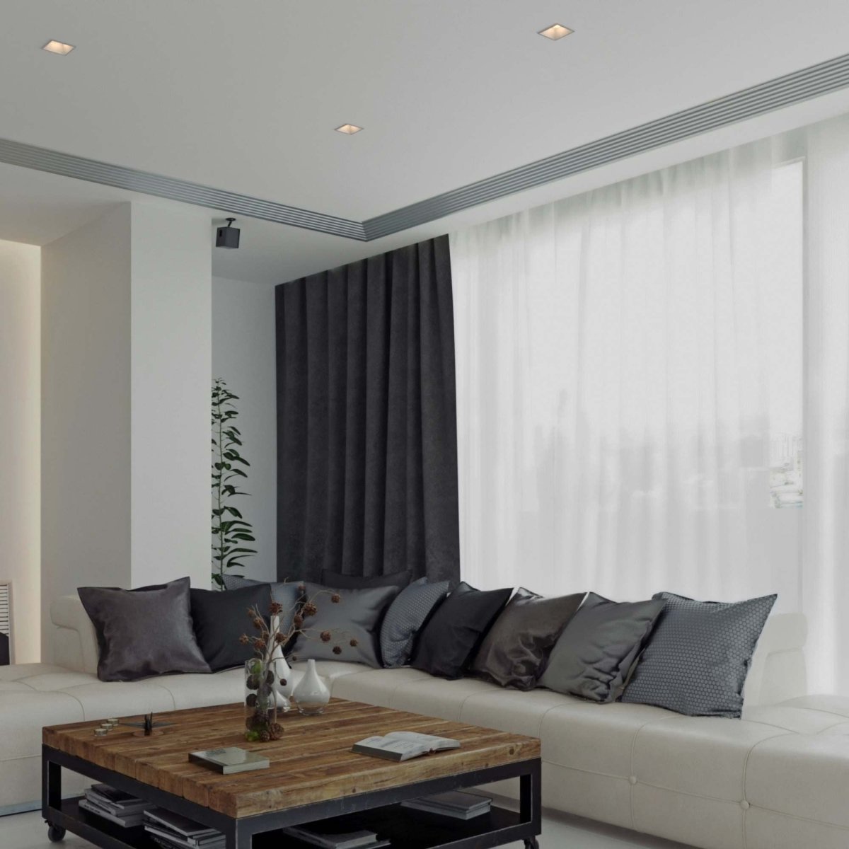 Aro downlight empotrable cuadrado - Bajo UGR - Corte 85 x 85mm - Barcelona Led-Accesorios