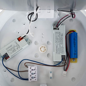 Plafón LED techo estanco / Luz de emergencia - CCT - Potencia ajustable 12W-16W - Ø31cm - IP65 (7)