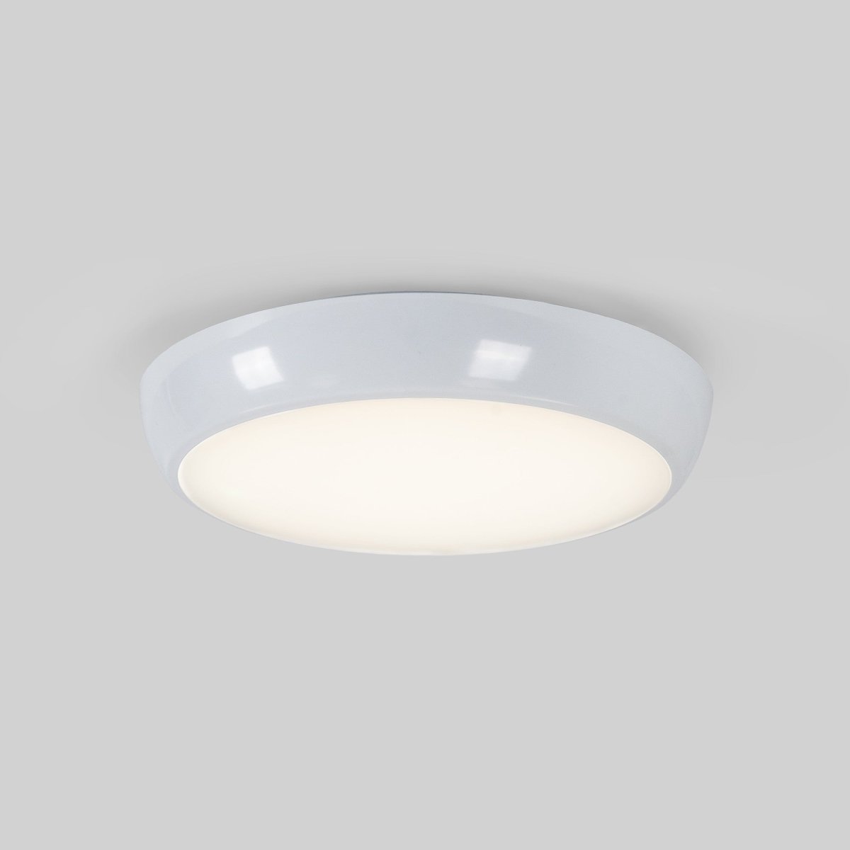 Plafón LED techo estanco / Luz de emergencia - CCT - Potencia ajustable 12W-16W - Ø31cm - IP65 - Barcelona Led-