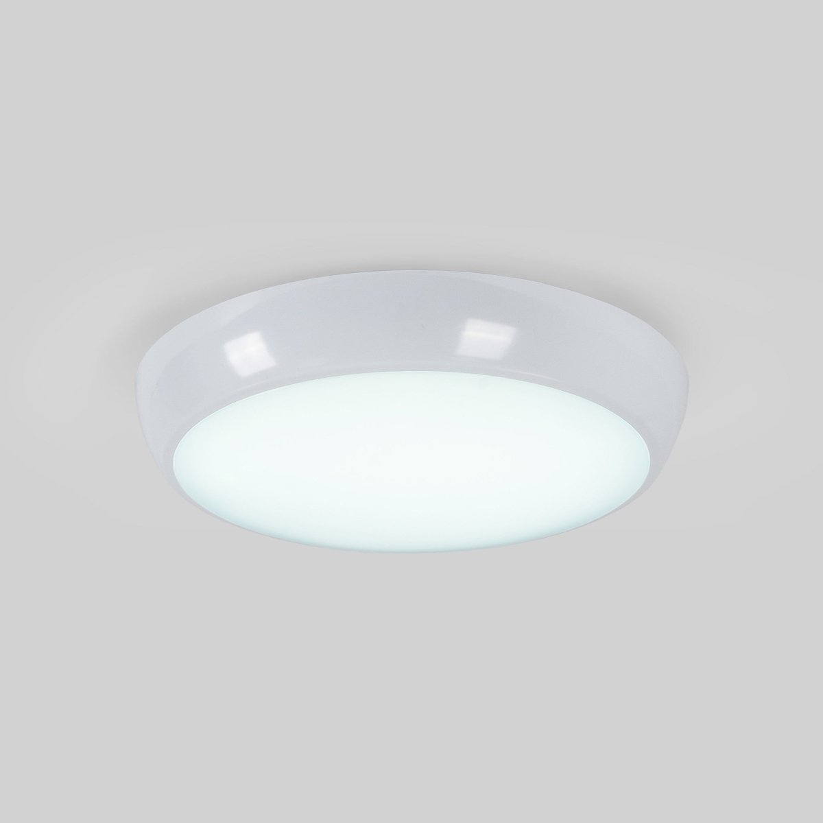Plafón LED techo estanco / Luz de emergencia - CCT - Potencia ajustable 12W-16W - Ø31cm - IP65 - Barcelona Led-