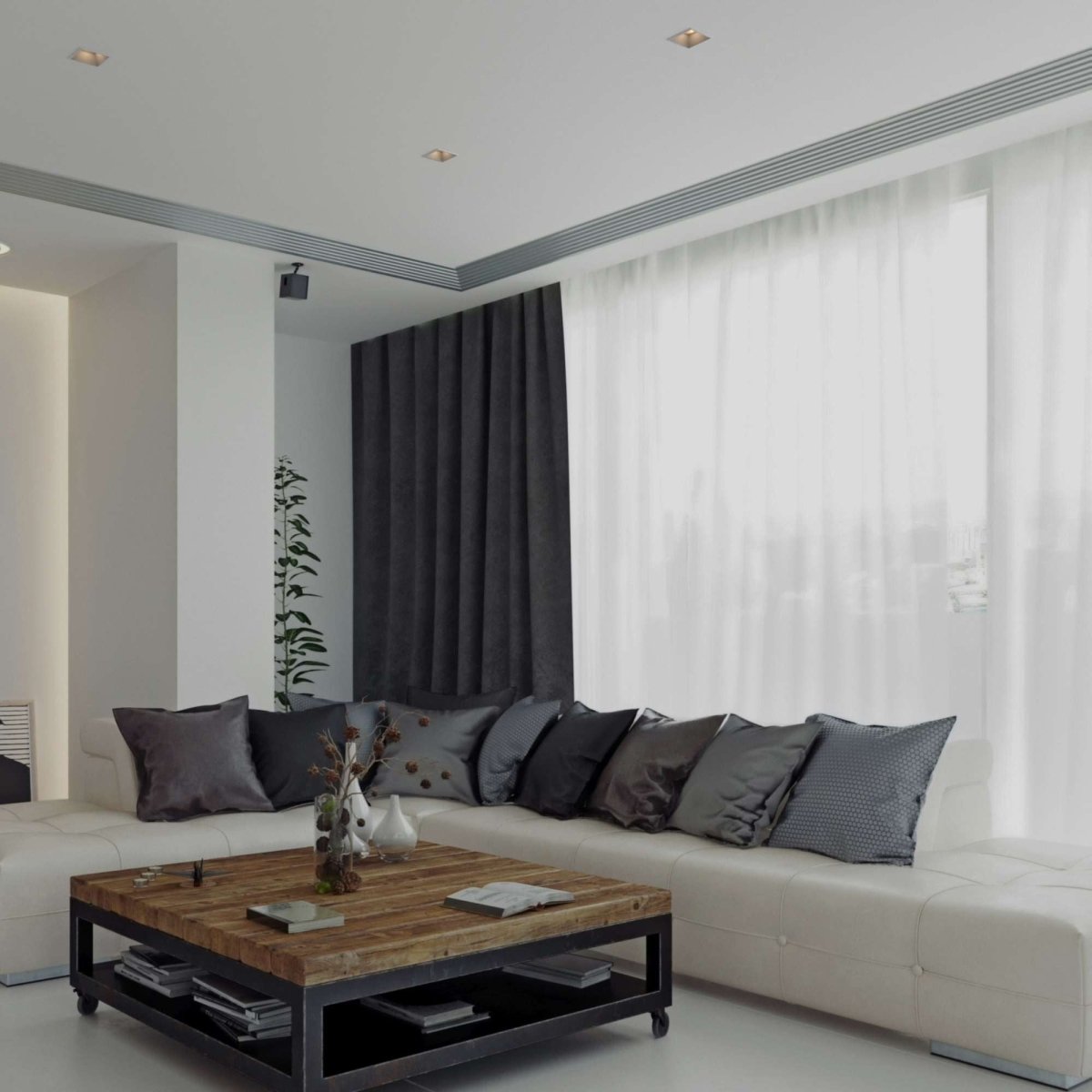 Aro downlight cuadrado asimétrico - Bajo UGR - Corte 75 x 75mm - Barcelona Led-Accesorios