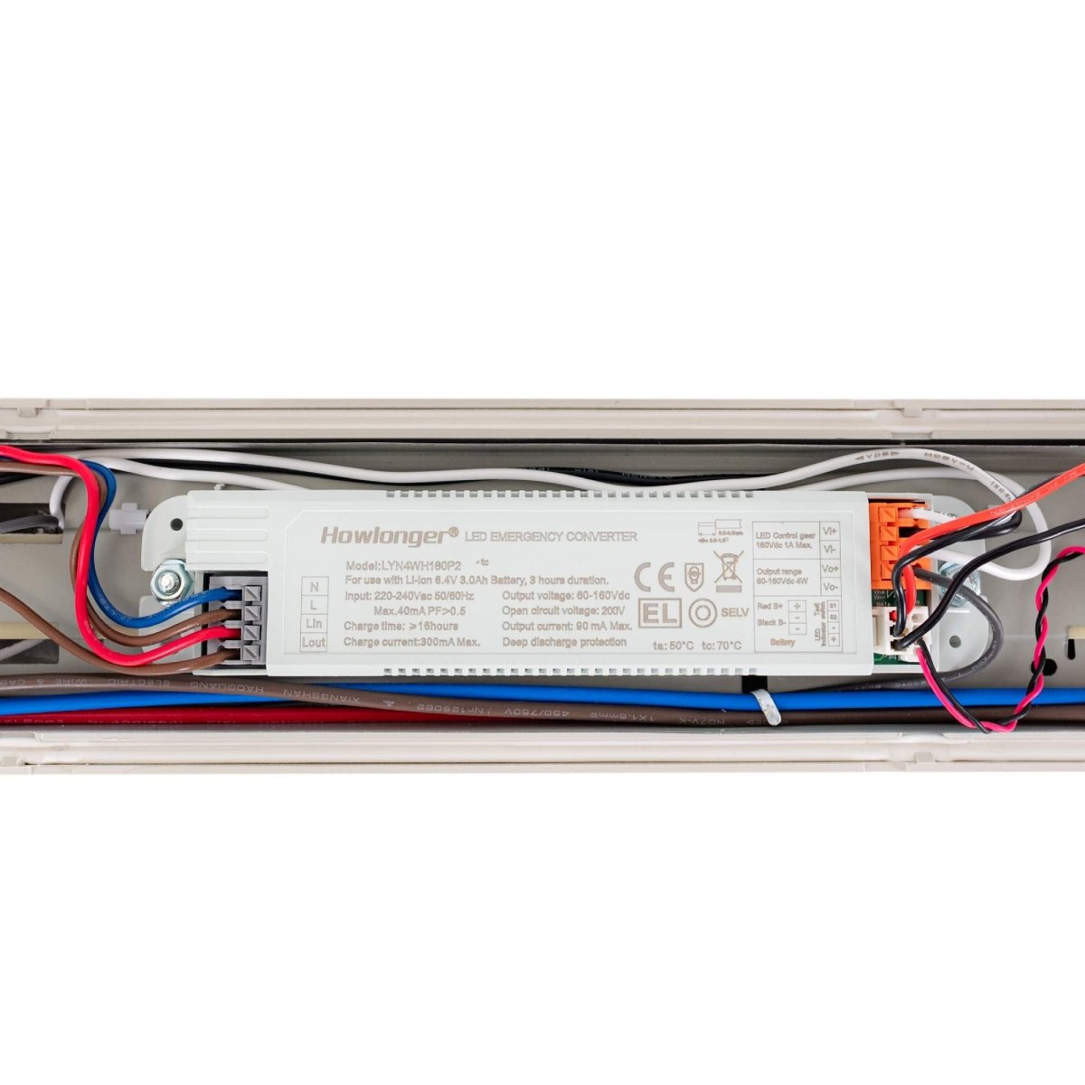 Pantalla estanca LED / Luz de emergencia - CCT - 150cm - Conectable 55W - IP65 - Barcelona Led-